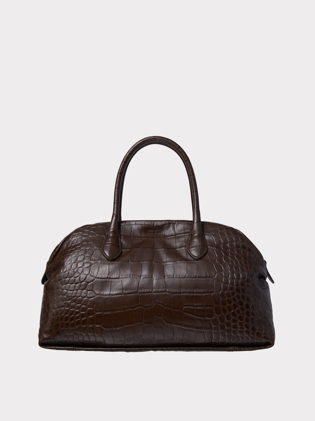 Recto - Croc-Effect Singular Tote Medium (Croc Brown) product image 3 | TRAB K-Fashion Australia