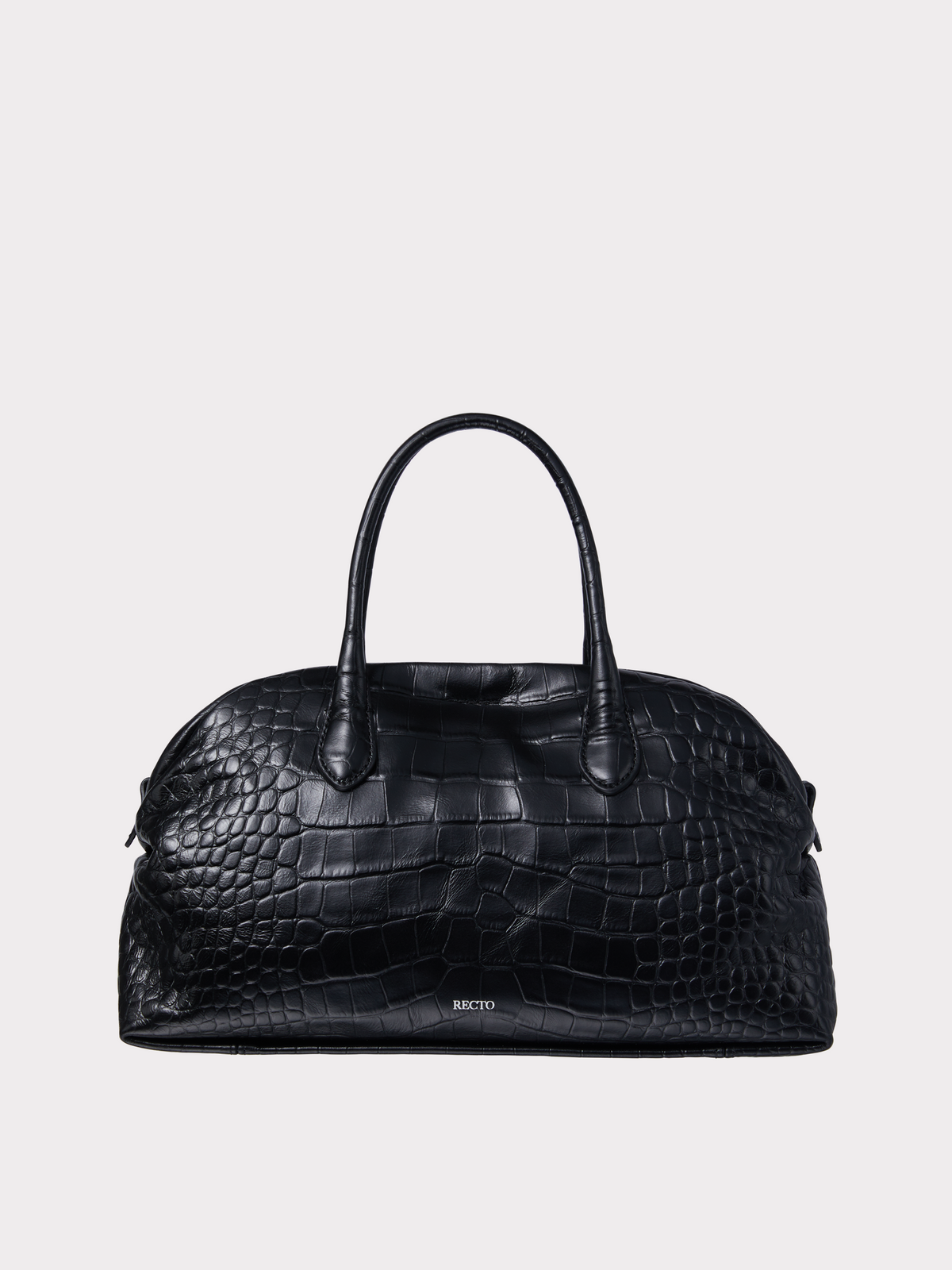 Recto - Croc-Effect Singular Tote Medium (Croc Black) product image 1 | TRAB K-Fashion Australia