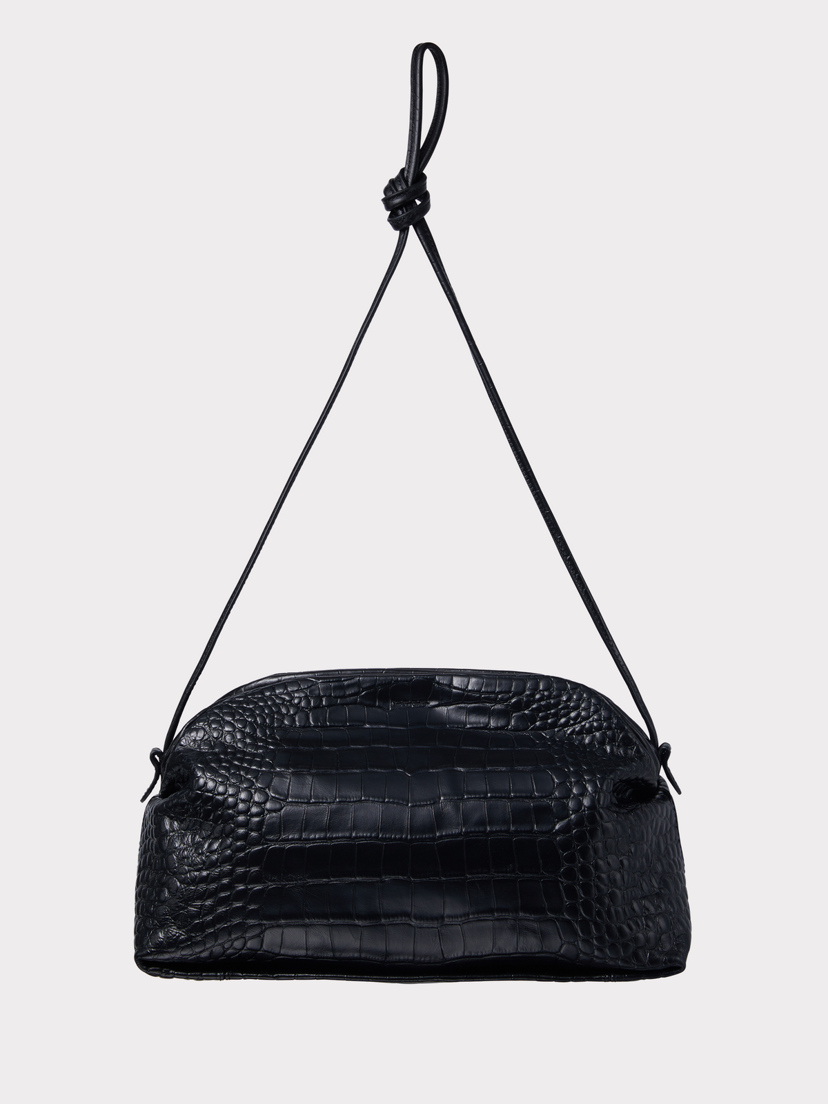 Recto - Croc-Effect Singular Cross Strap Bag (Croc Black) product image 2 | TRAB K-Fashion Australia
