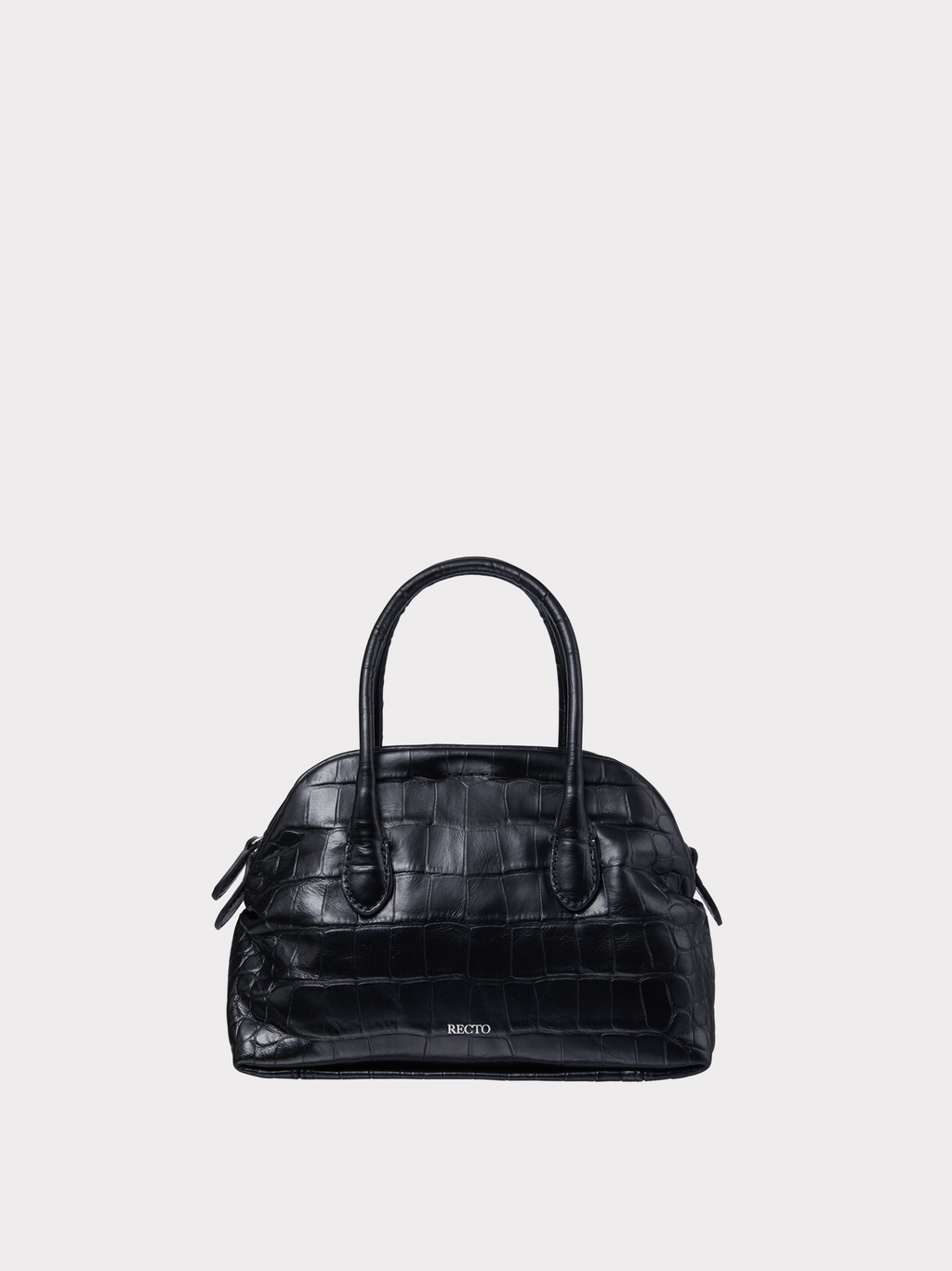 Recto - Croc-Effect Singular Tote Mini (Croc Black) product image 1 | TRAB K-Fashion Australia
