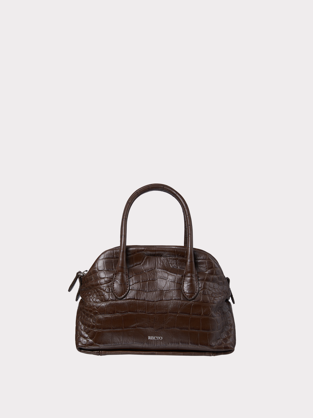 Recto - Croc-Effect Singular Tote Mini (Croc Brown) product image 1 | TRAB K-Fashion Australia