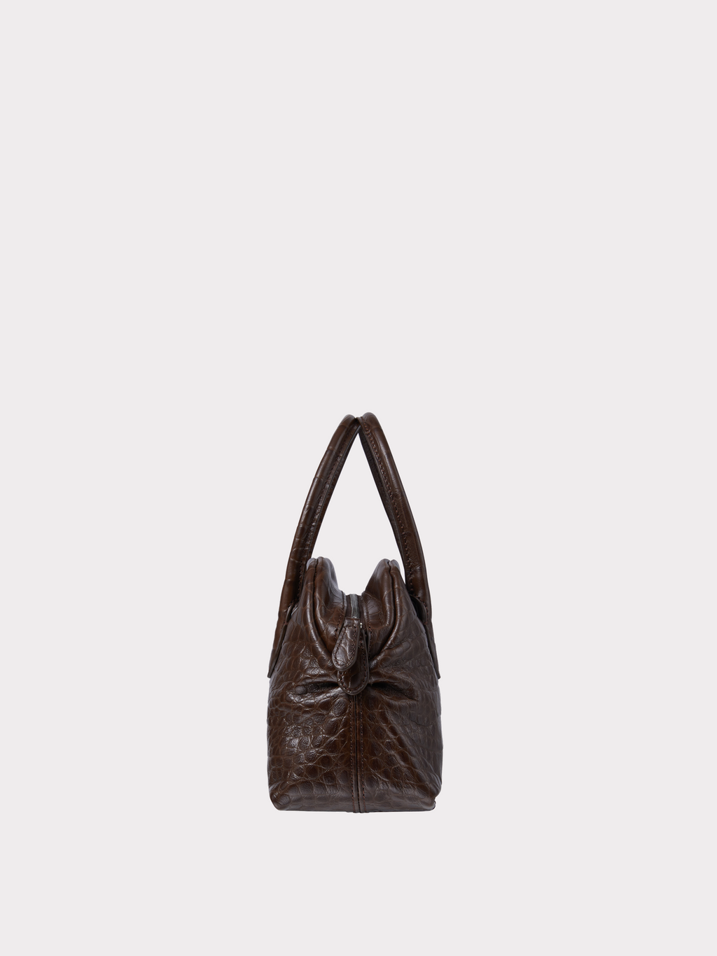 Recto - Croc-Effect Singular Tote Mini (Croc Brown) product image 4 | TRAB K-Fashion Australia