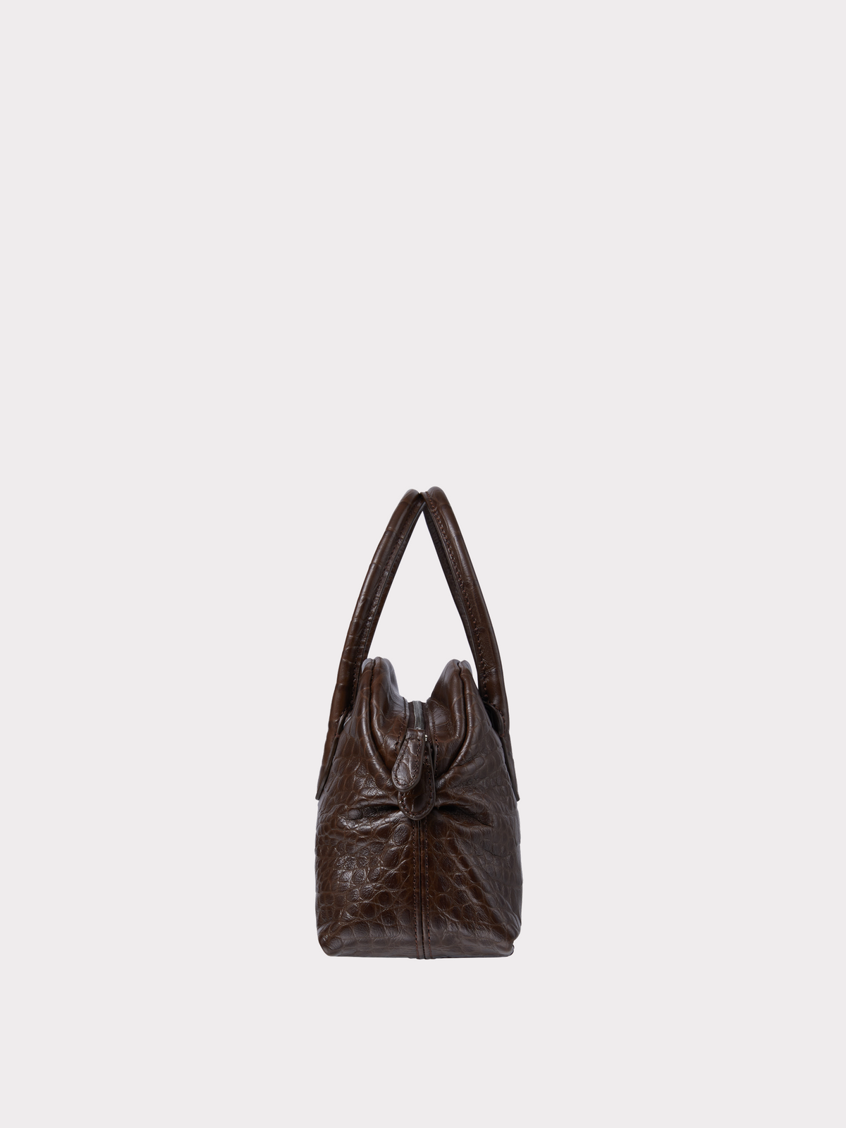 Recto - Croc-Effect Singular Tote Mini (Croc Brown) product image 4 | TRAB K-Fashion Australia