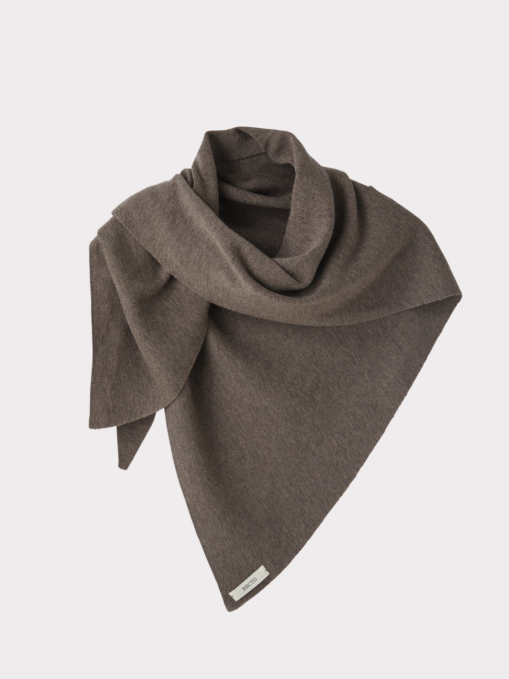 Recto - Wool Triangle Scarf (Taupe Brown) product image 1 | TRAB K-Fashion Australia