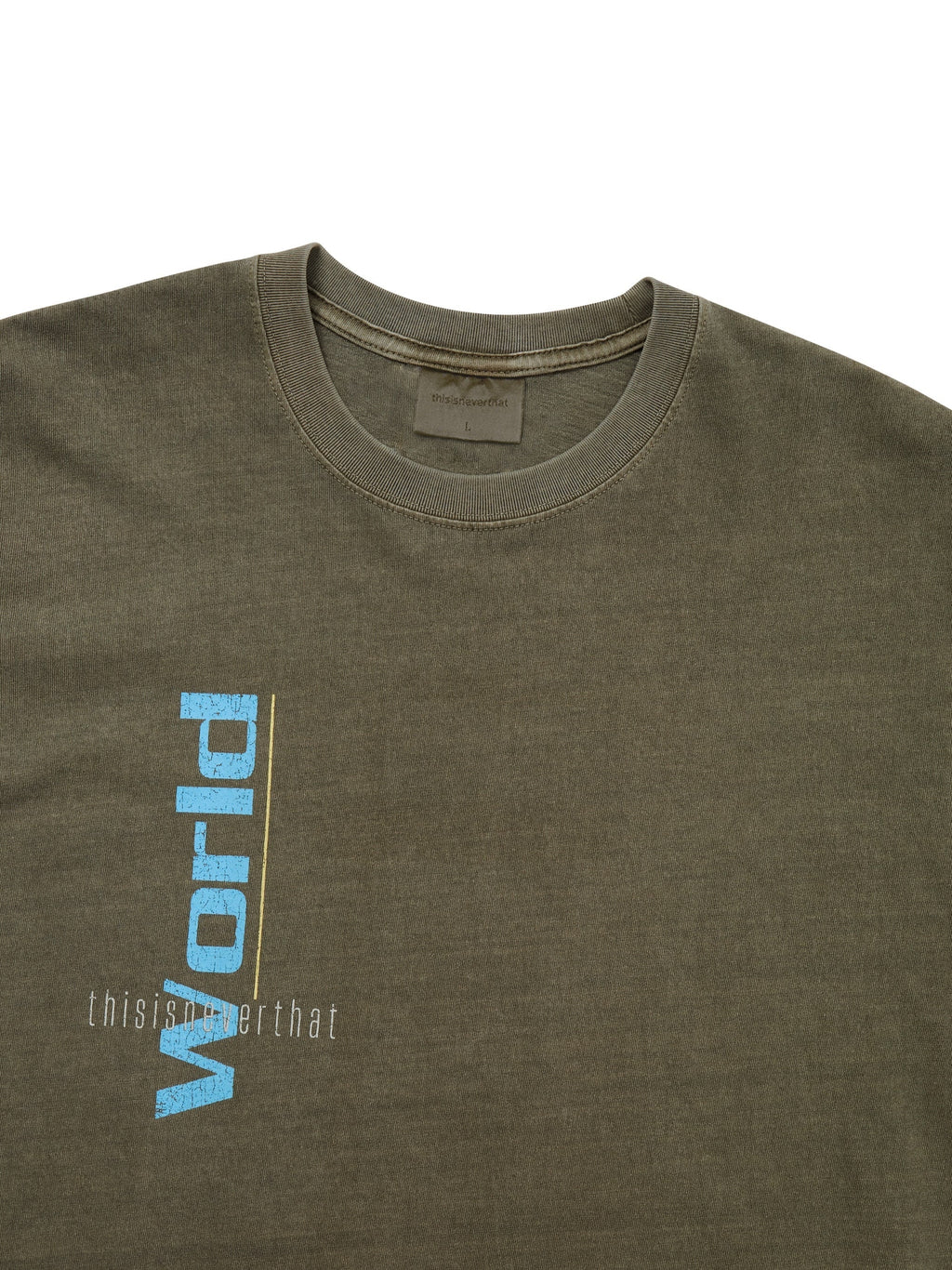thisisneverthat - From the World Tee (Mud) product image 2 | TRAB K-Fashion Australia