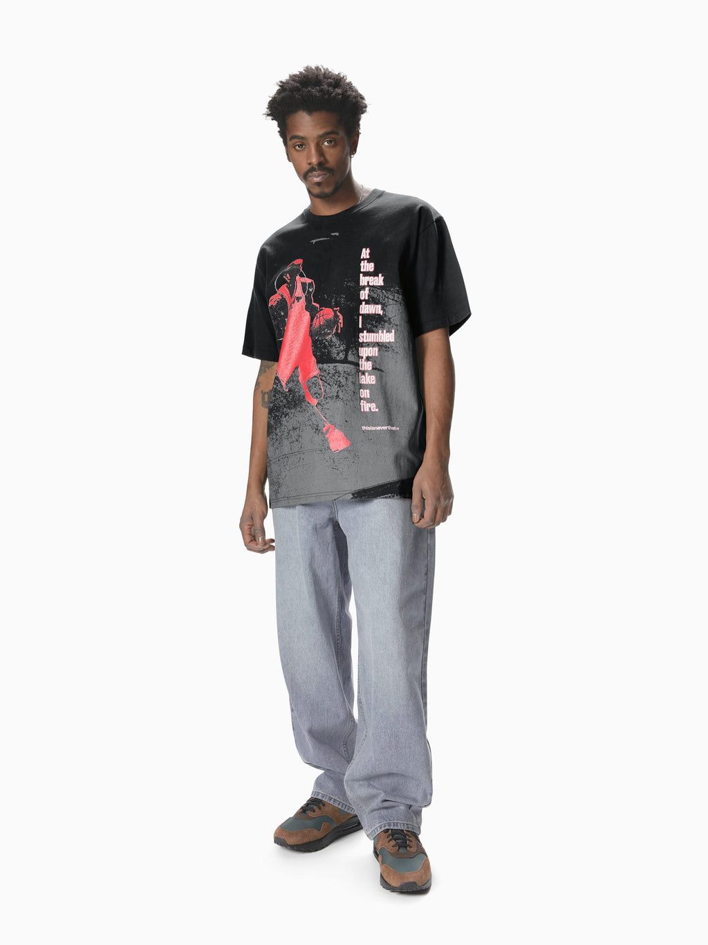 thisisneverthat - Full Court Tee (Black) product image 4 | TRAB K-Fashion Australia