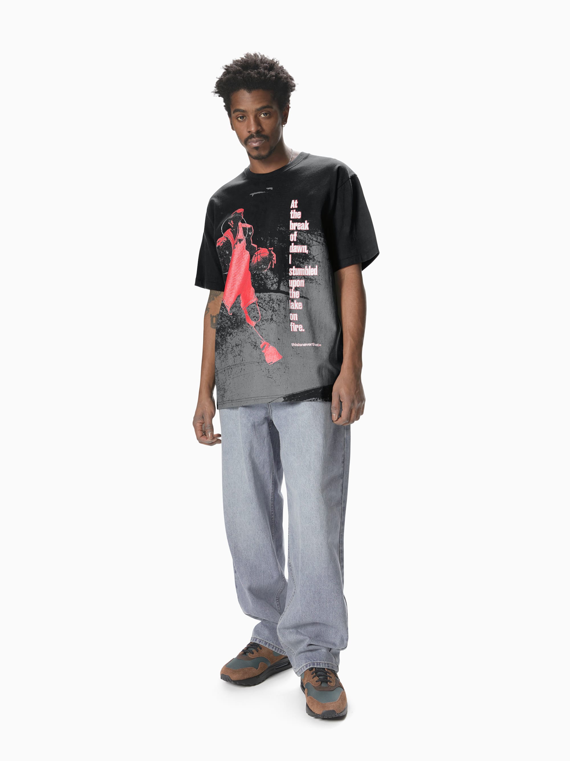 thisisneverthat - Full Court Tee (Black) product image 4 | TRAB K-Fashion Australia