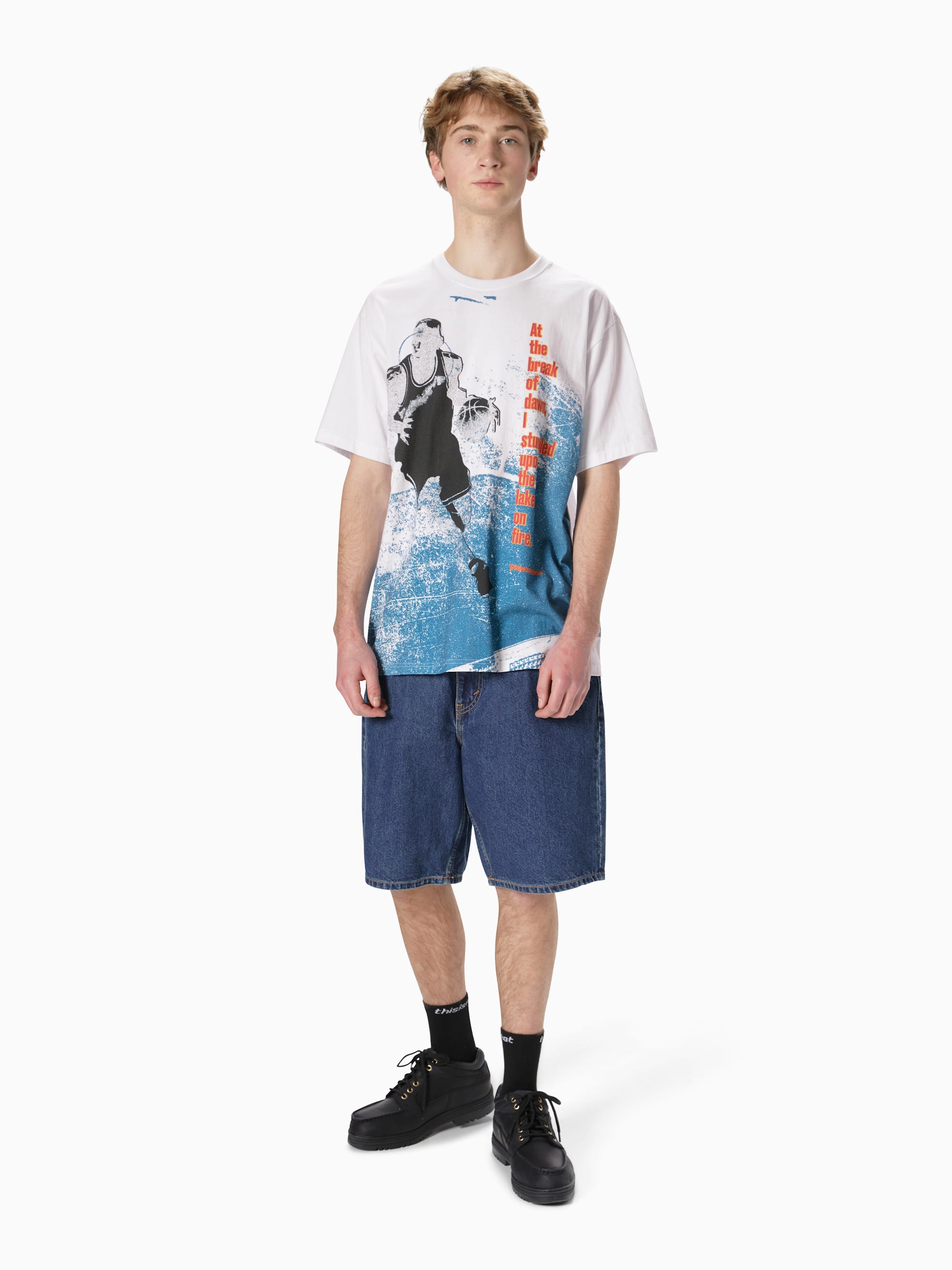 thisisneverthat - Full Court Tee (White) product image 4 | TRAB K-Fashion Australia