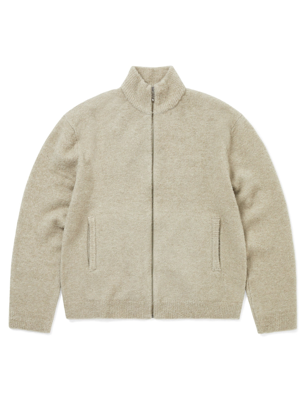 thisisneverthat - Full Zip Cardigan (Beige) product image 1 | TRAB K-Fashion Australia