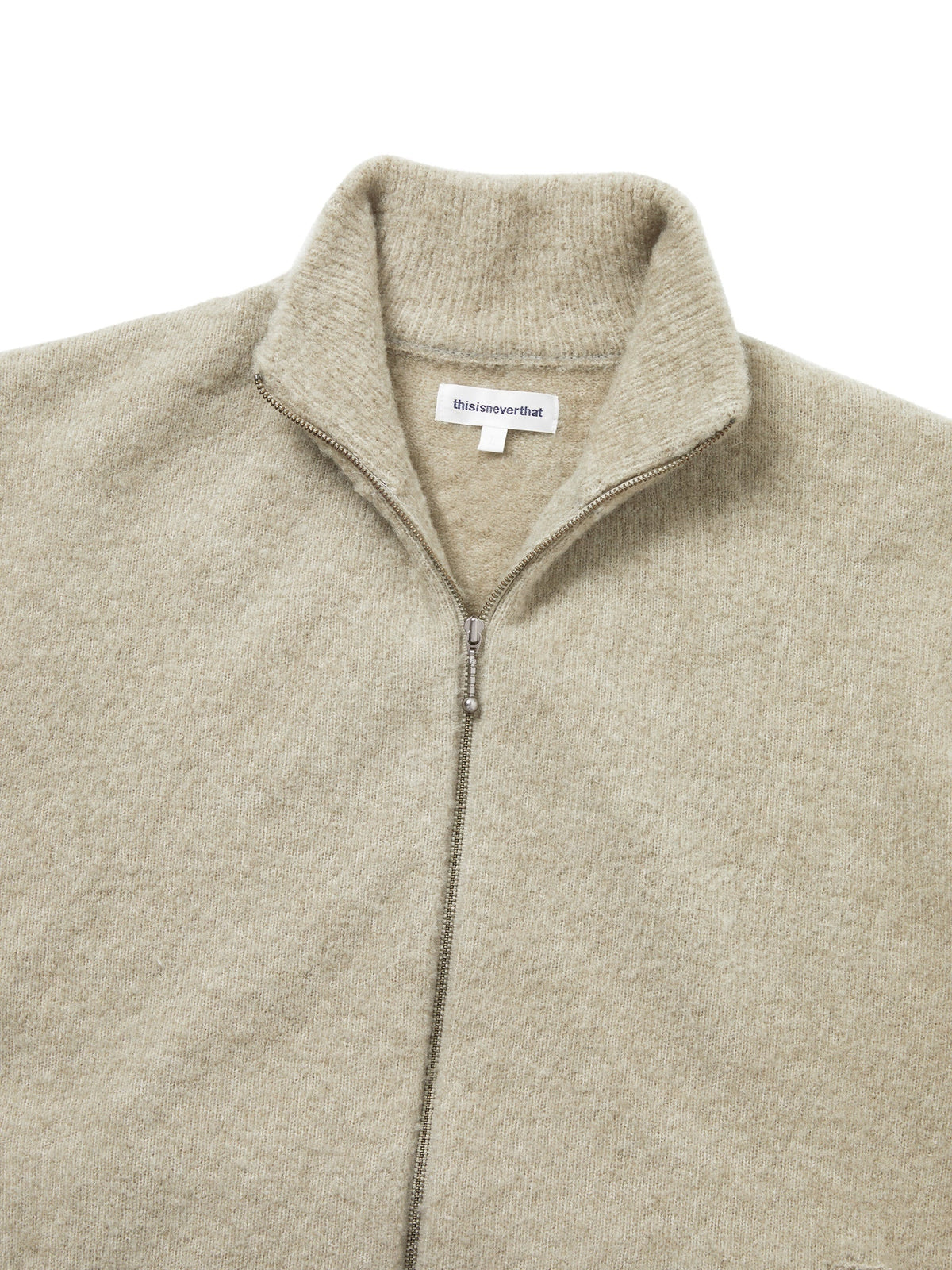 thisisneverthat - Full Zip Cardigan (Beige) product image 2 | TRAB K-Fashion Australia