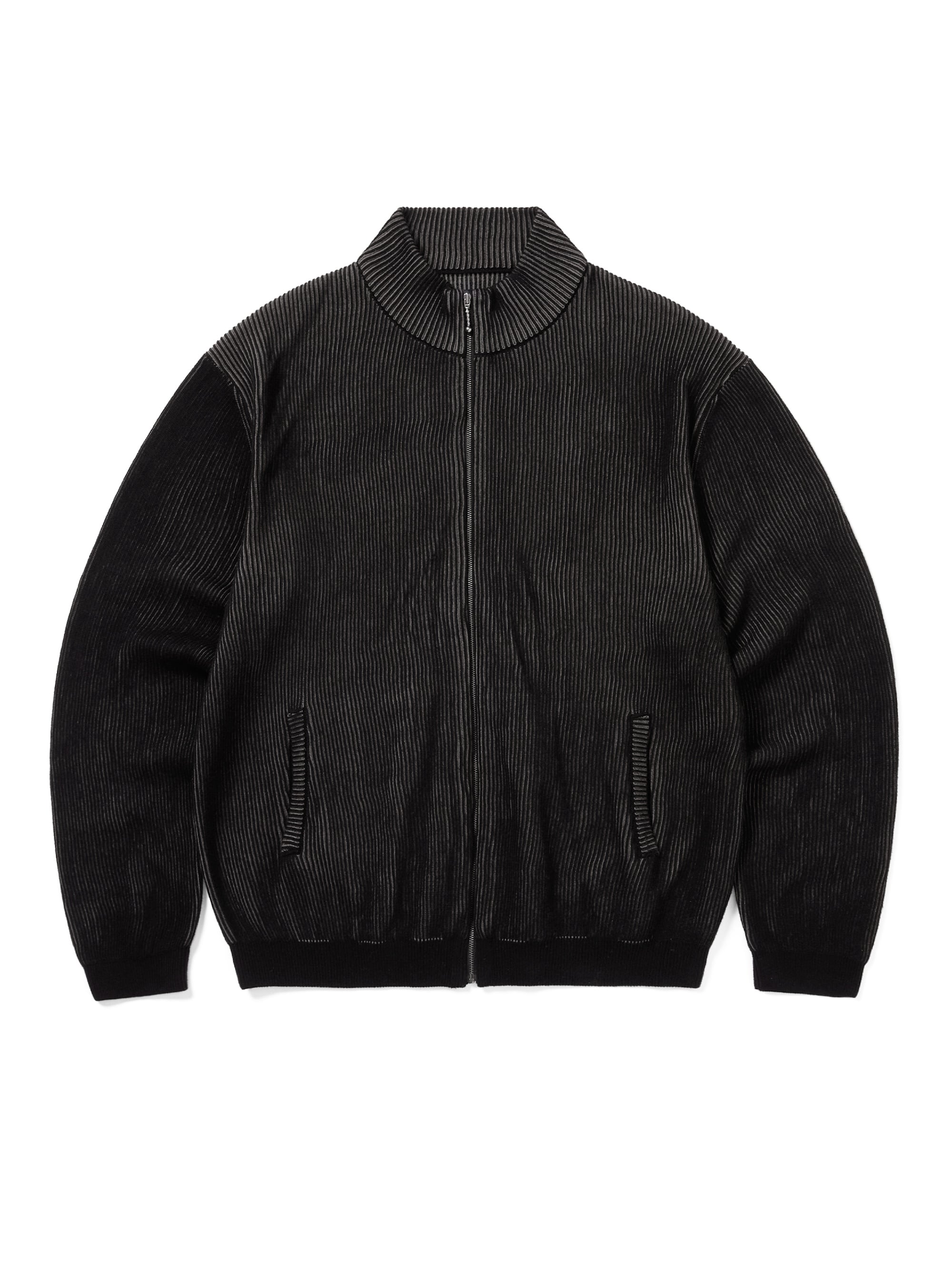 thisisneverthat - Full Zip Cardigan (Black) product image 1 | TRAB K-Fashion Australia