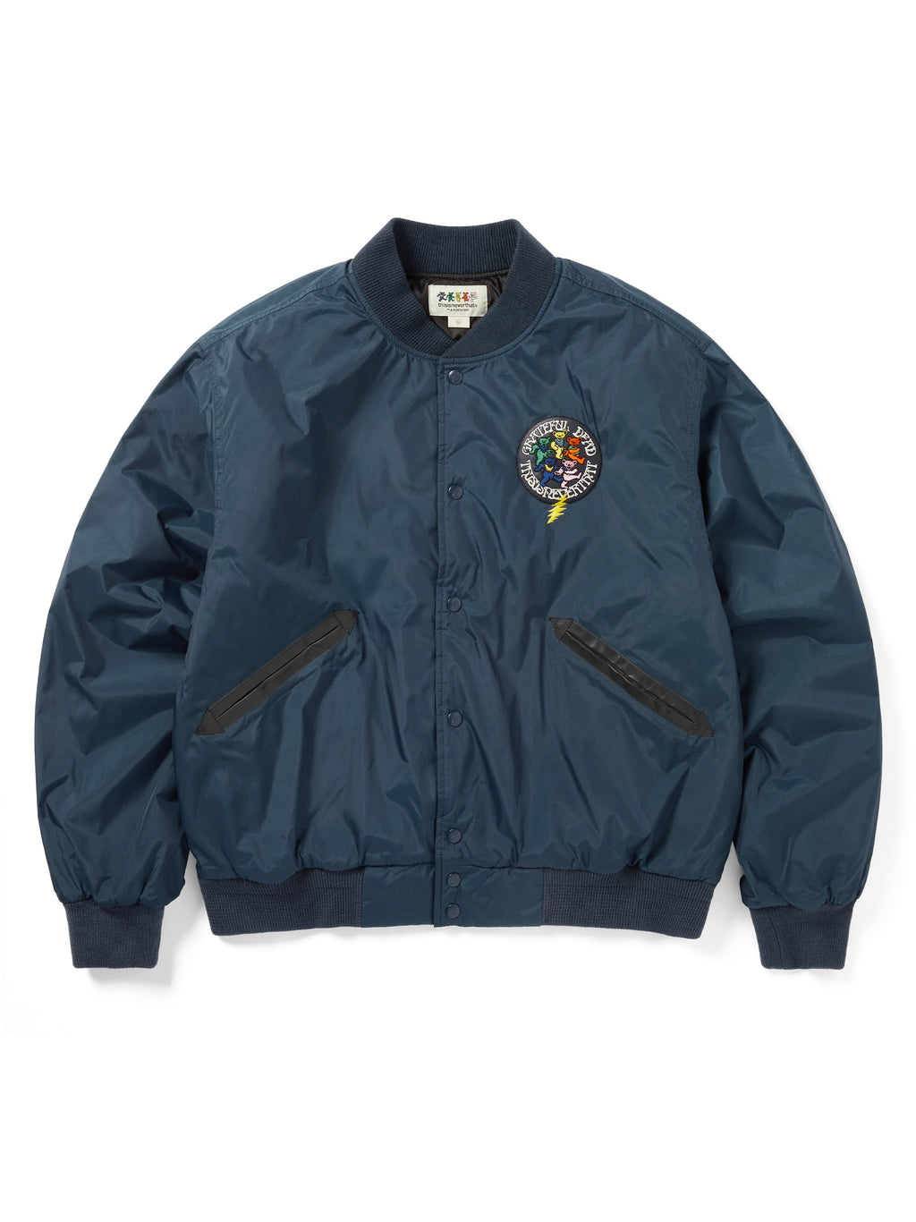 thisisneverthat - GD Dancing Bears Baseball Jacket (Blue) product image 1 | TRAB K-Fashion Australia