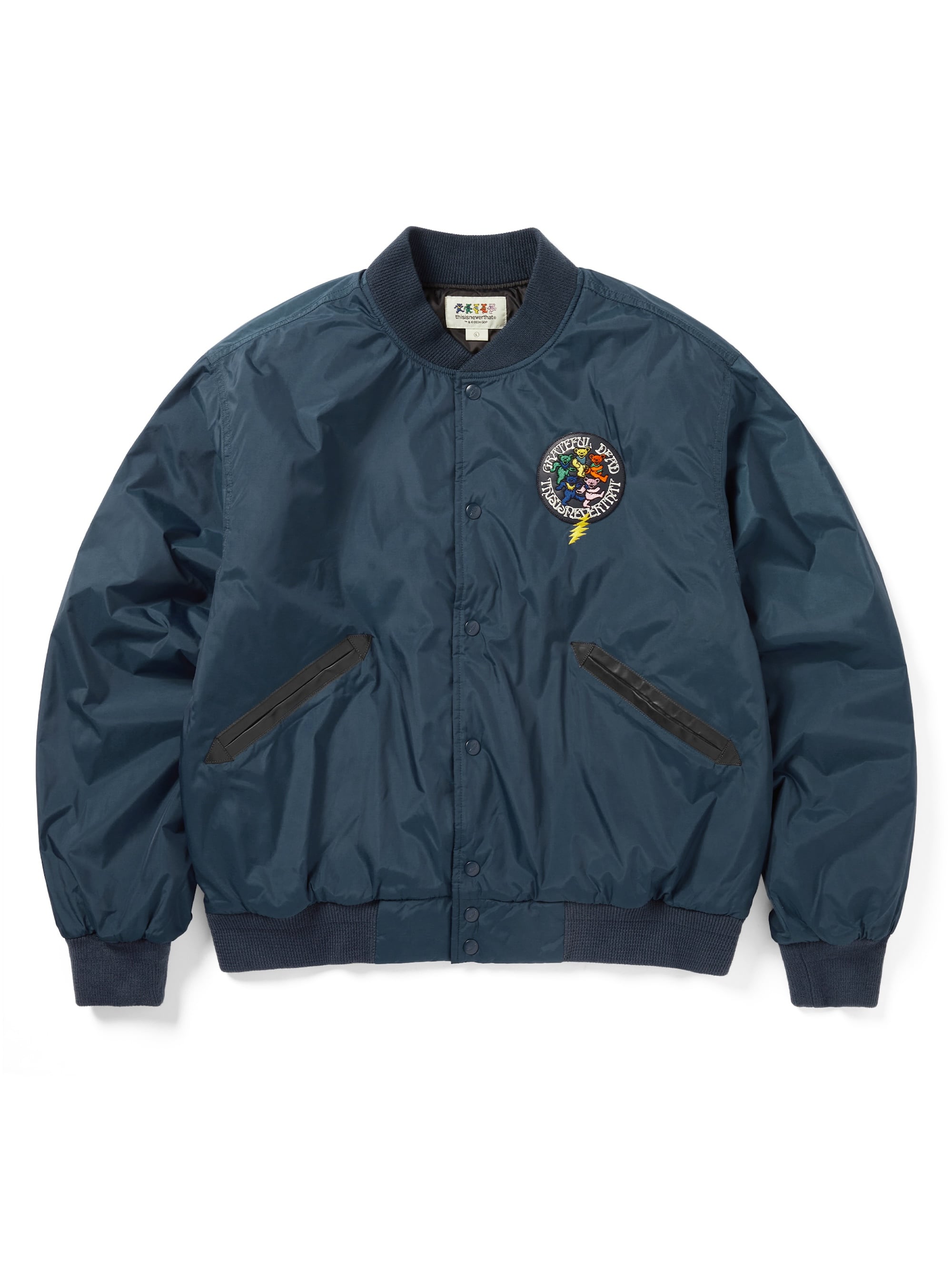 thisisneverthat - GD Dancing Bears Baseball Jacket (Blue) product image 1 | TRAB K-Fashion Australia