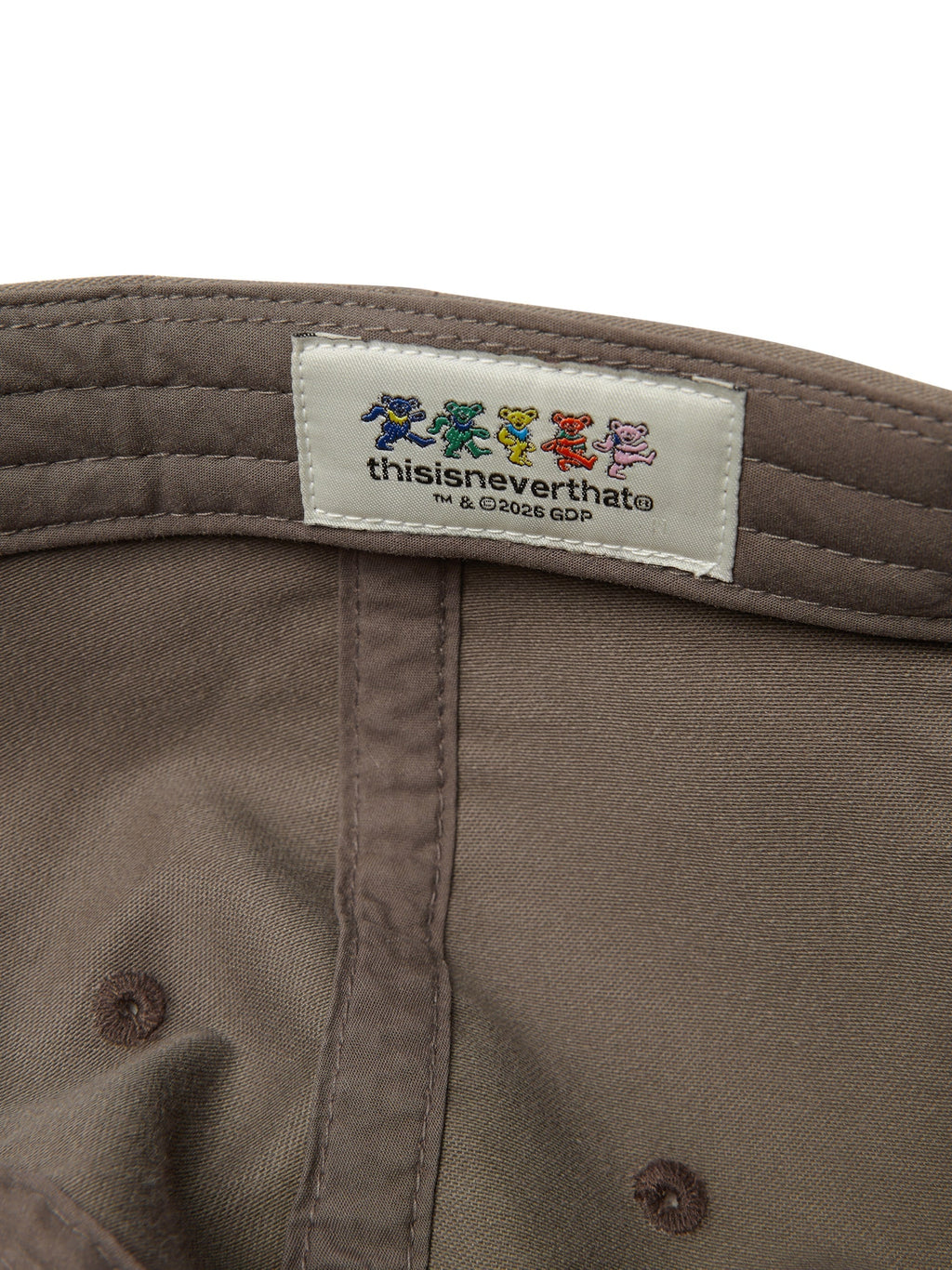 thisisneverthat - GD Dancing Bears Cap (Mud) product image 4 | TRAB K-Fashion Australia