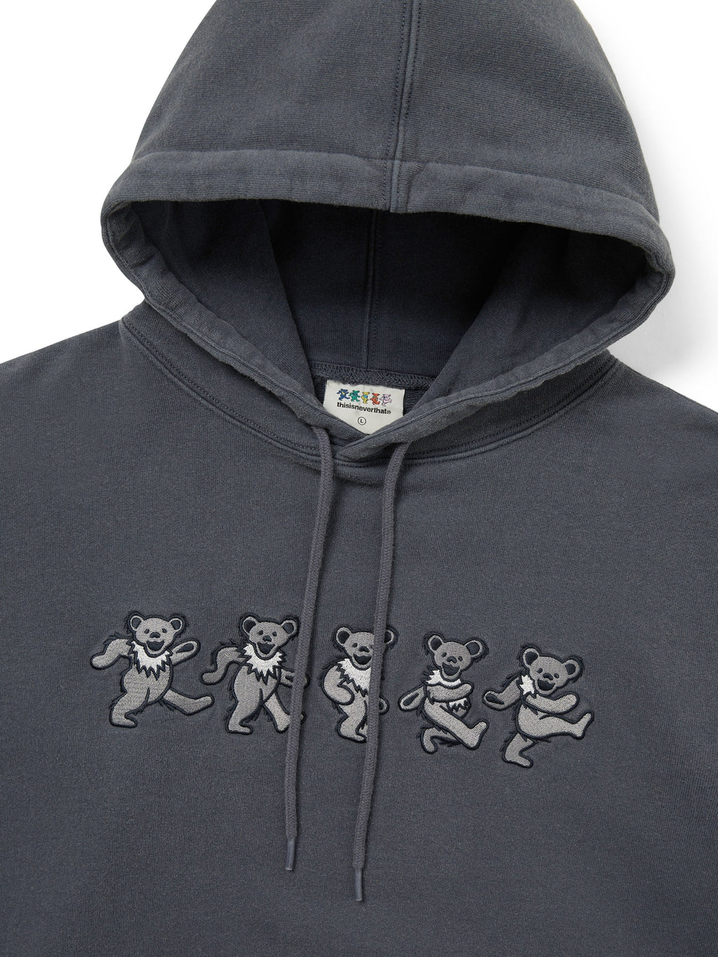 thisisneverthat - GD Dancing Bears Hoodie (Dusty Navy) product image 2 | TRAB K-Fashion Australia
