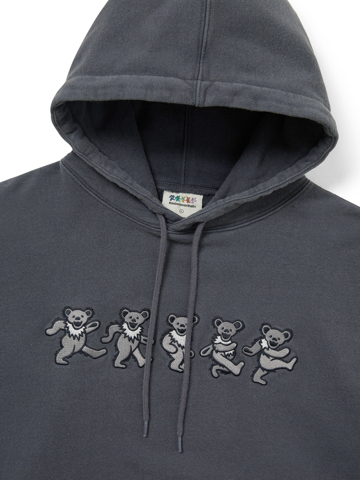 thisisneverthat - GD Dancing Bears Hoodie (Dusty Navy) product image 2 | TRAB K-Fashion Australia