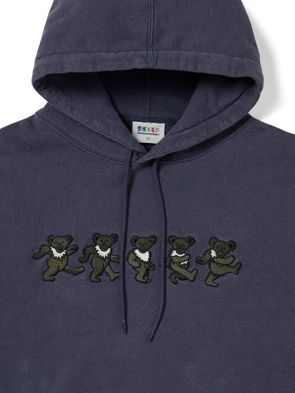 thisisneverthat - GD Dancing Bears Hoodie (Washed Navy) product image 2 | TRAB K-Fashion Australia