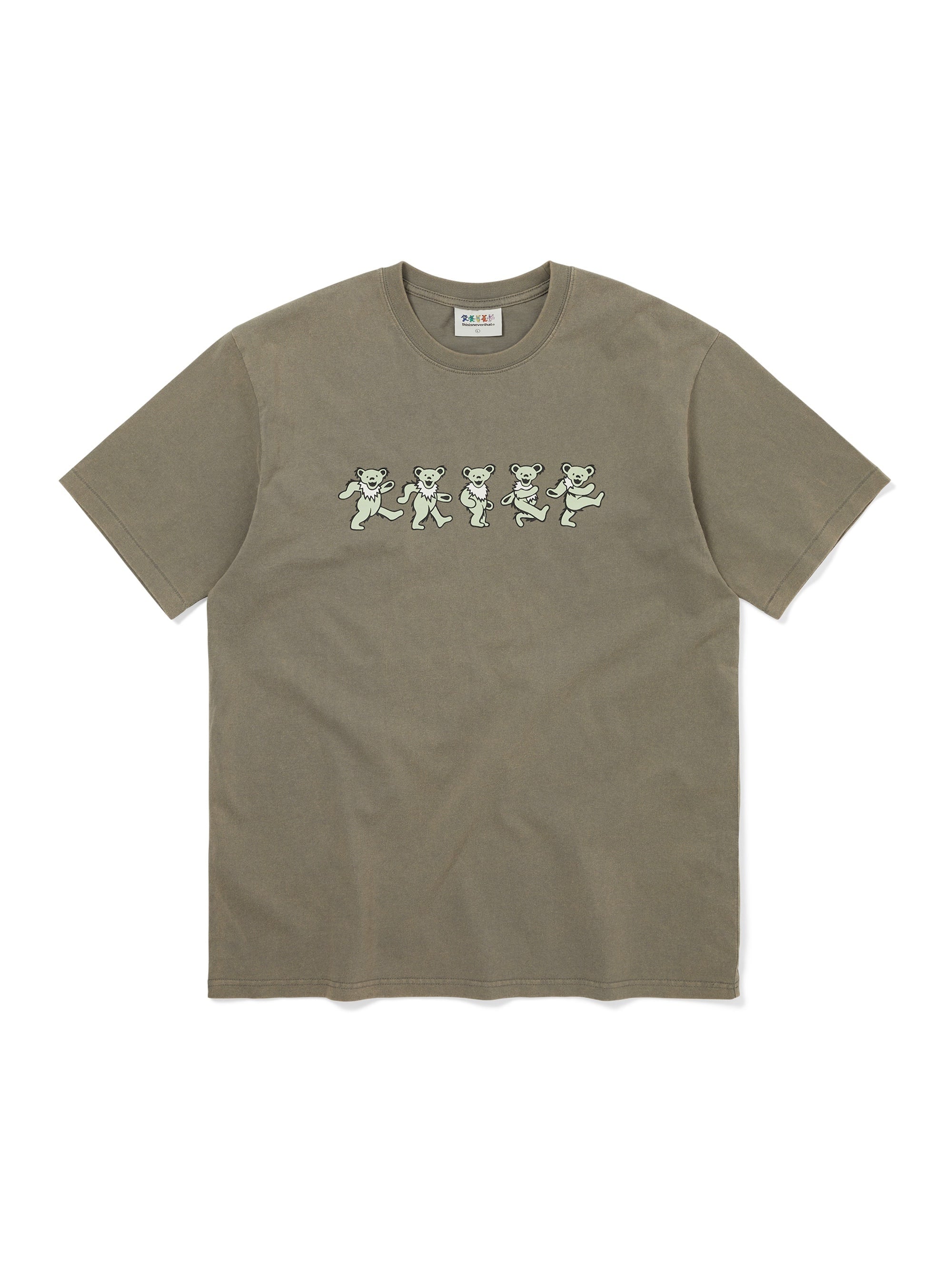 thisisneverthat - GD Dancing Bears Tee (Khaki) product image 1 | TRAB K-Fashion Australia