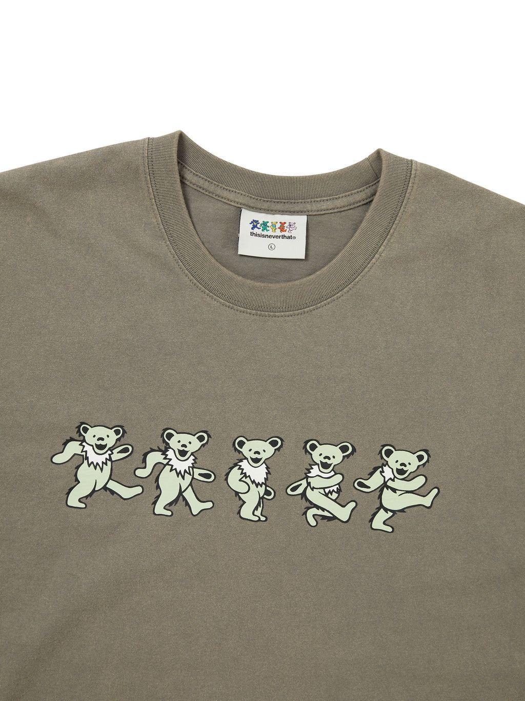 thisisneverthat - GD Dancing Bears Tee (Khaki) product image 2 | TRAB K-Fashion Australia