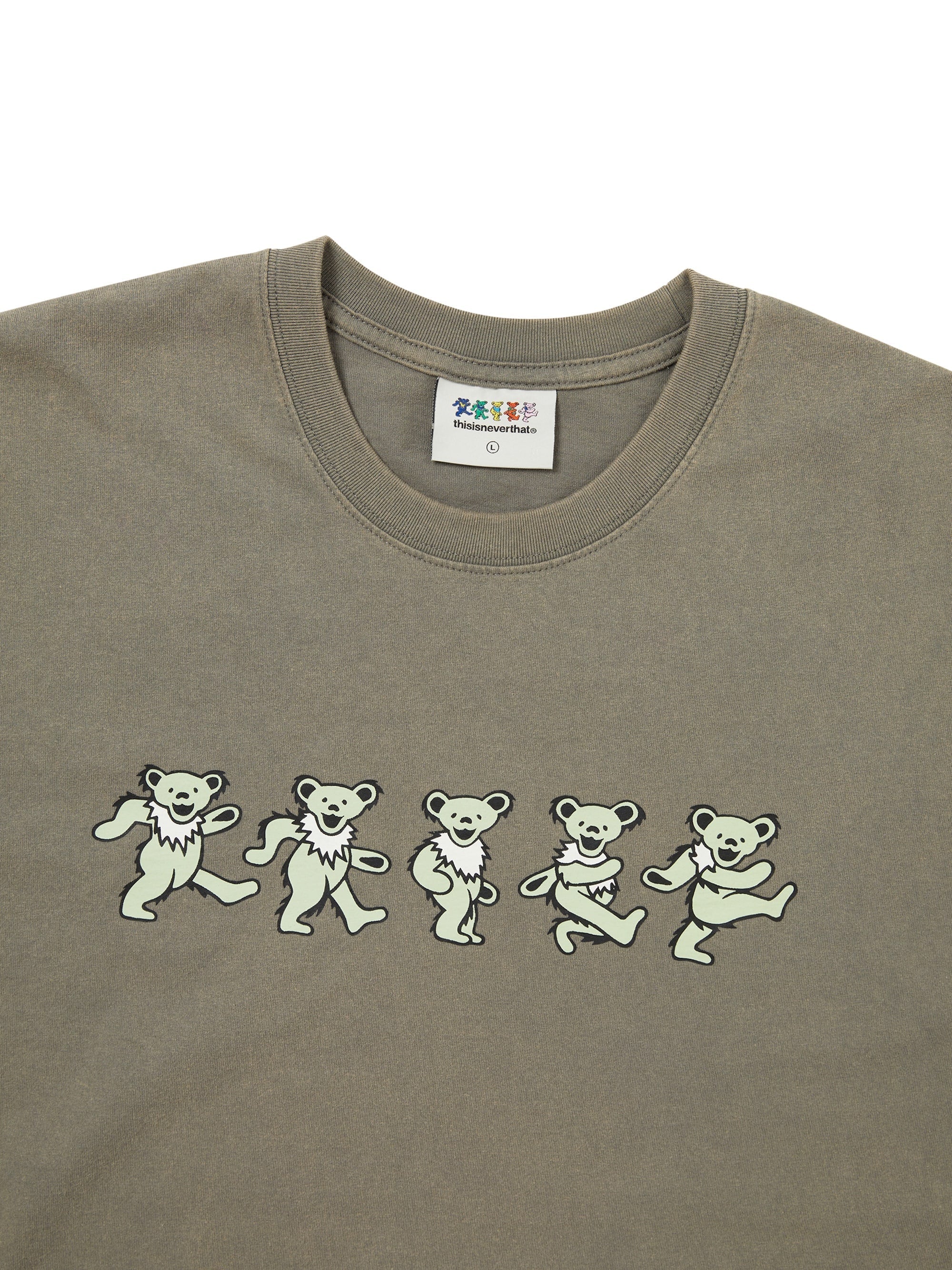 thisisneverthat - GD Dancing Bears Tee (Khaki) product image 2 | TRAB K-Fashion Australia