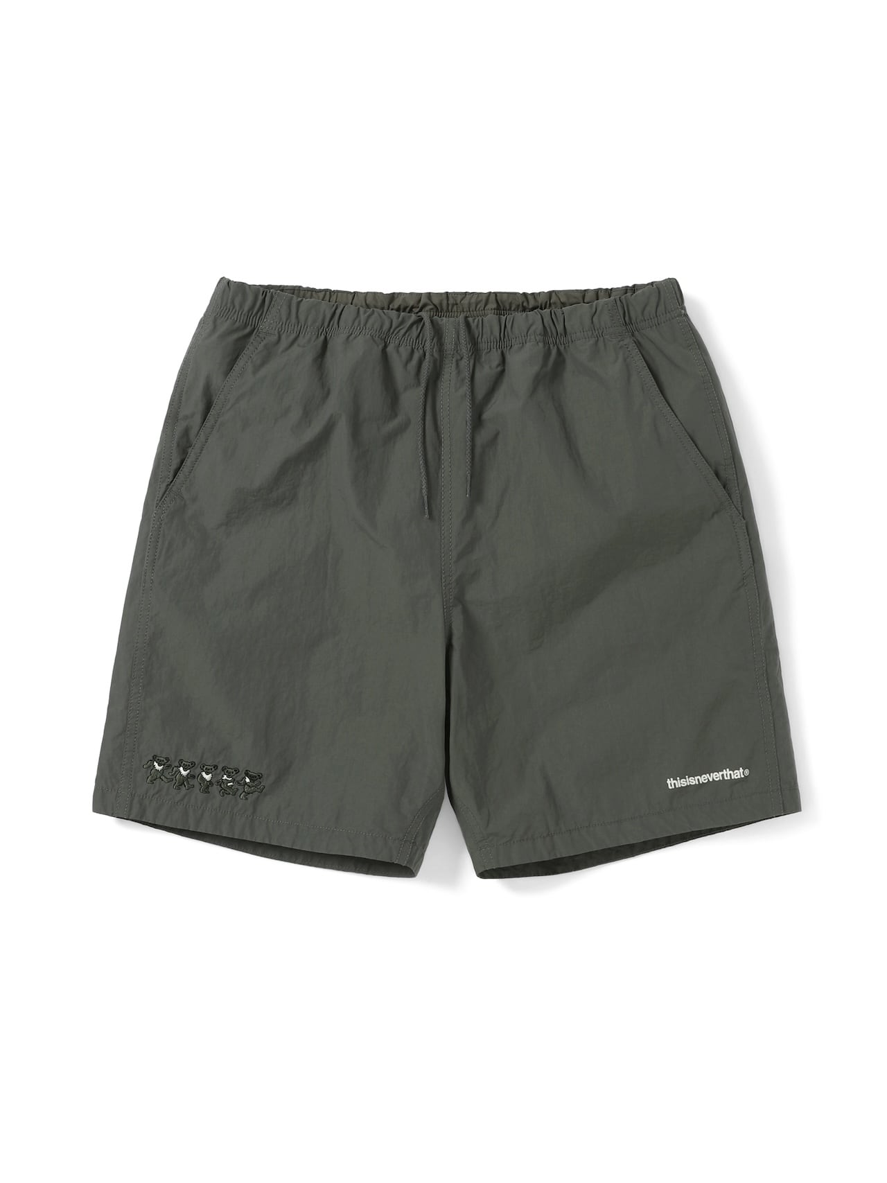 thisisneverthat - GD Dancing Bears Wind Short Grey (Fuchsia) product image 1 | TRAB K-Fashion Australia