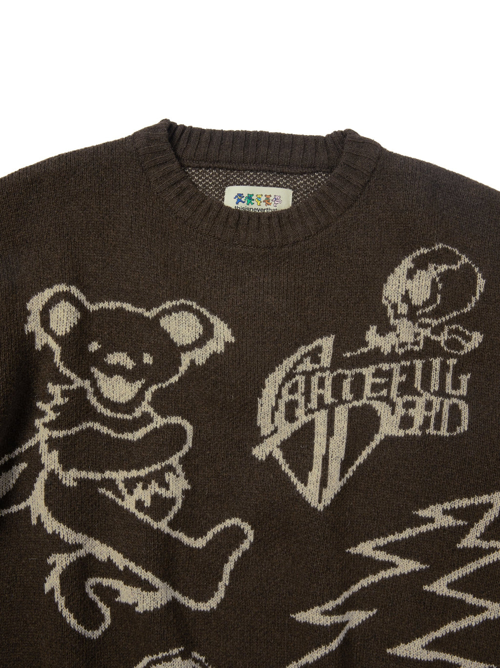 thisisneverthat - GD Iconography Knit Sweater (Brown) product image 2 | TRAB K-Fashion Australia