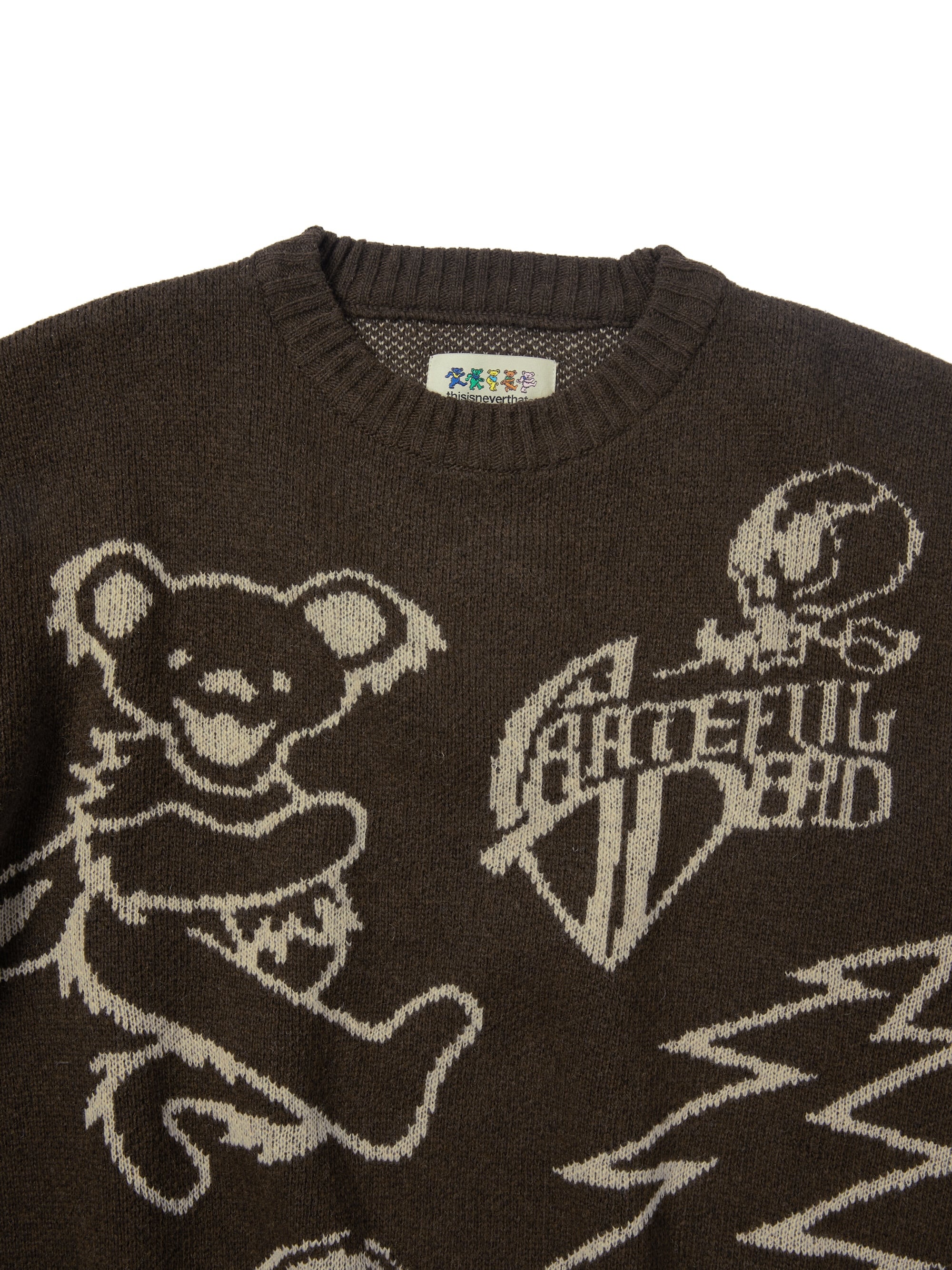 thisisneverthat - GD Iconography Knit Sweater (Brown) product image 2 | TRAB K-Fashion Australia
