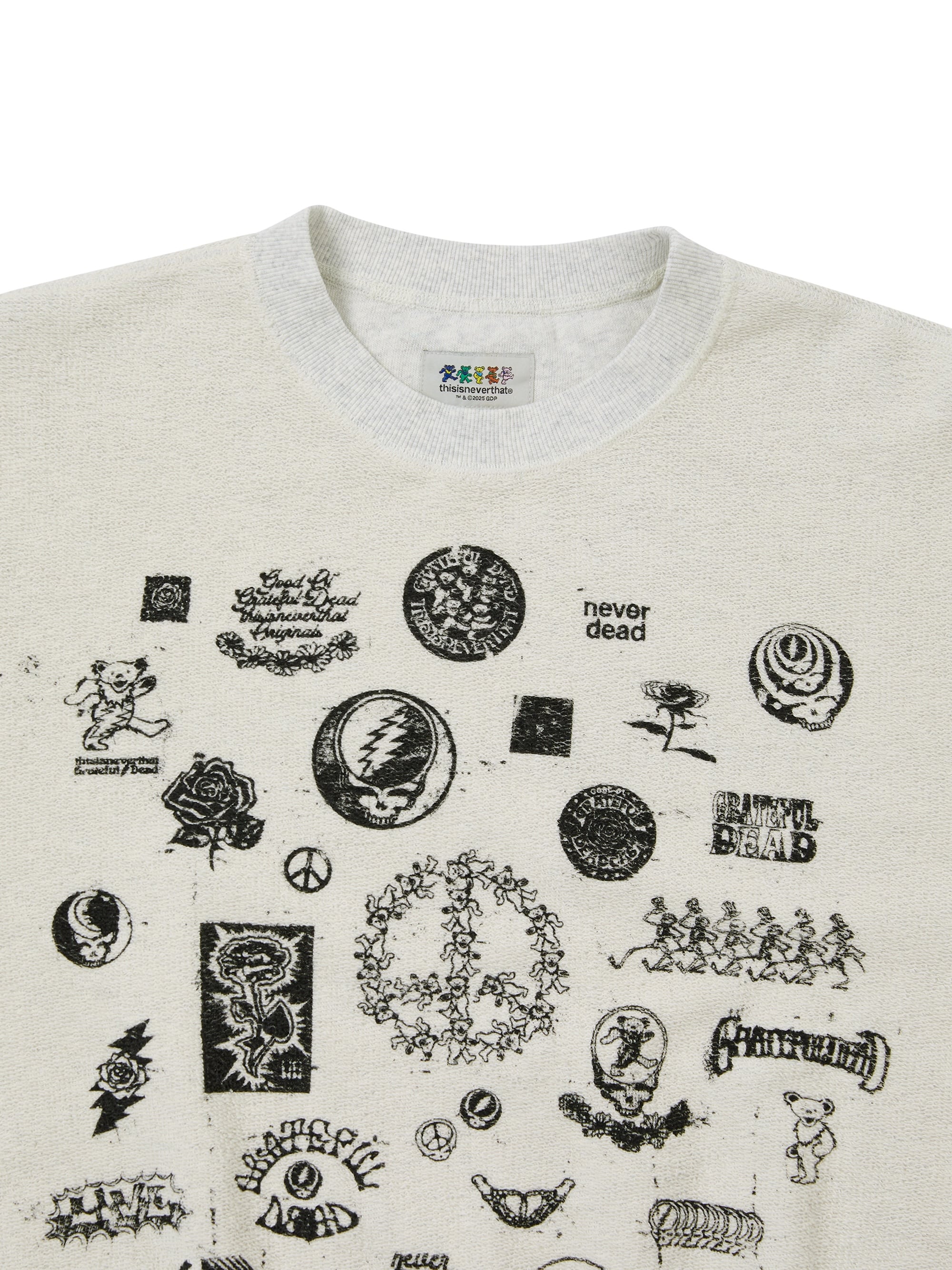 thisisneverthat - GD Iconography Reversible Crewneck Heather (Grey) product image 2 | TRAB K-Fashion Australia