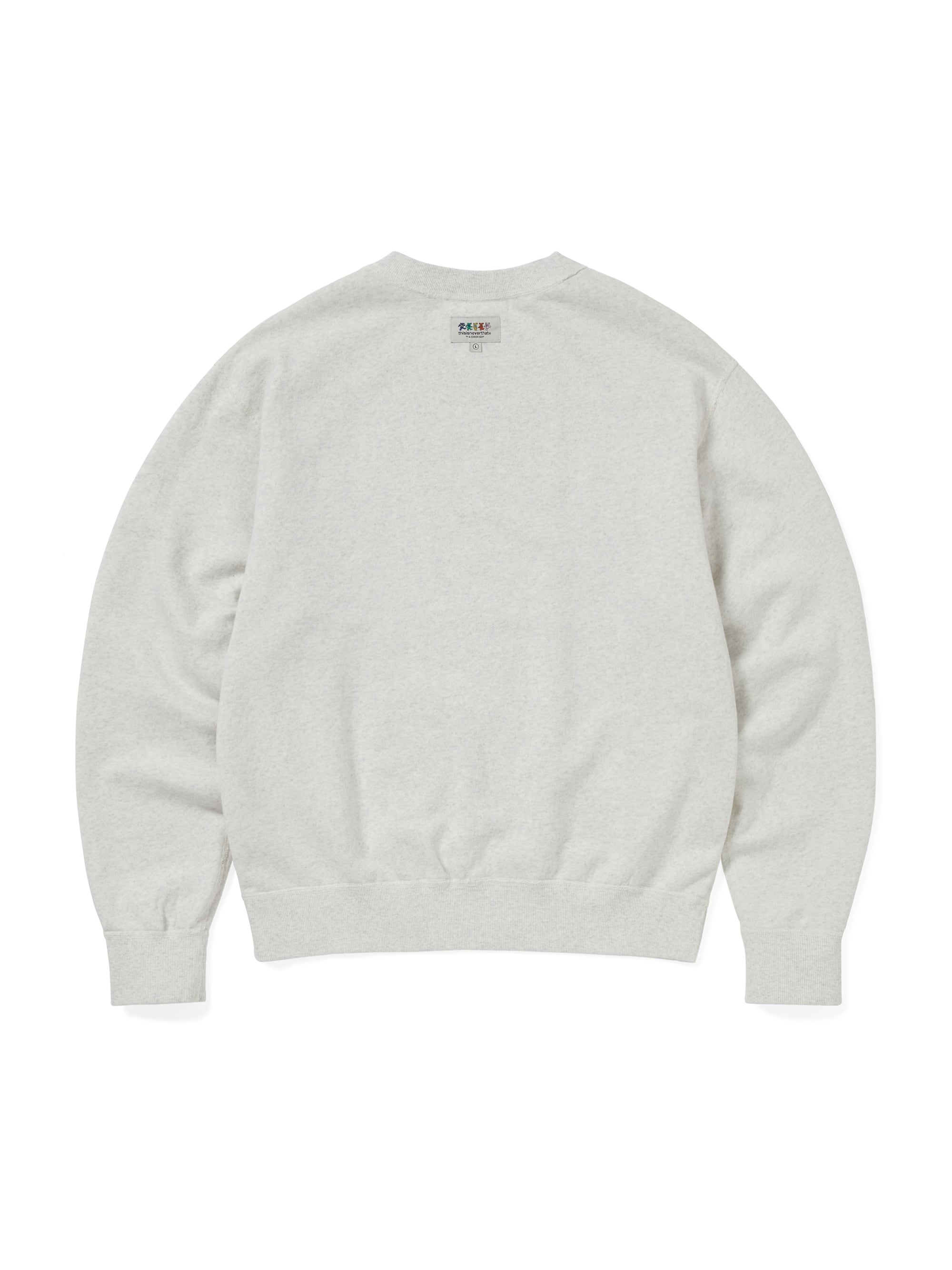 thisisneverthat - GD Iconography Reversible Crewneck (Heather Grey) product image 6 | TRAB K-Fashion Australia