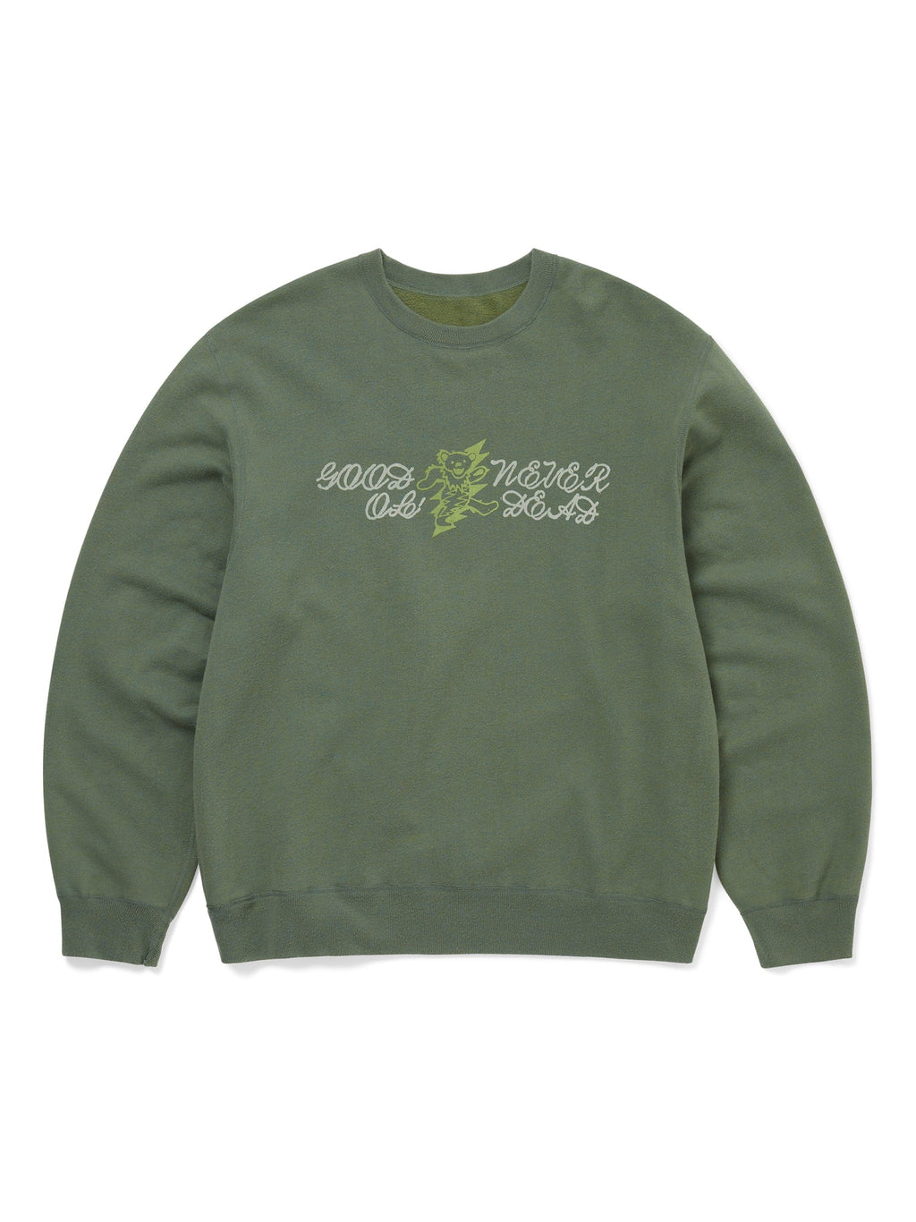 thisisneverthat - GD Iconography Reversible Crewneck (Heather Olive) product image 4 | TRAB K-Fashion Australia