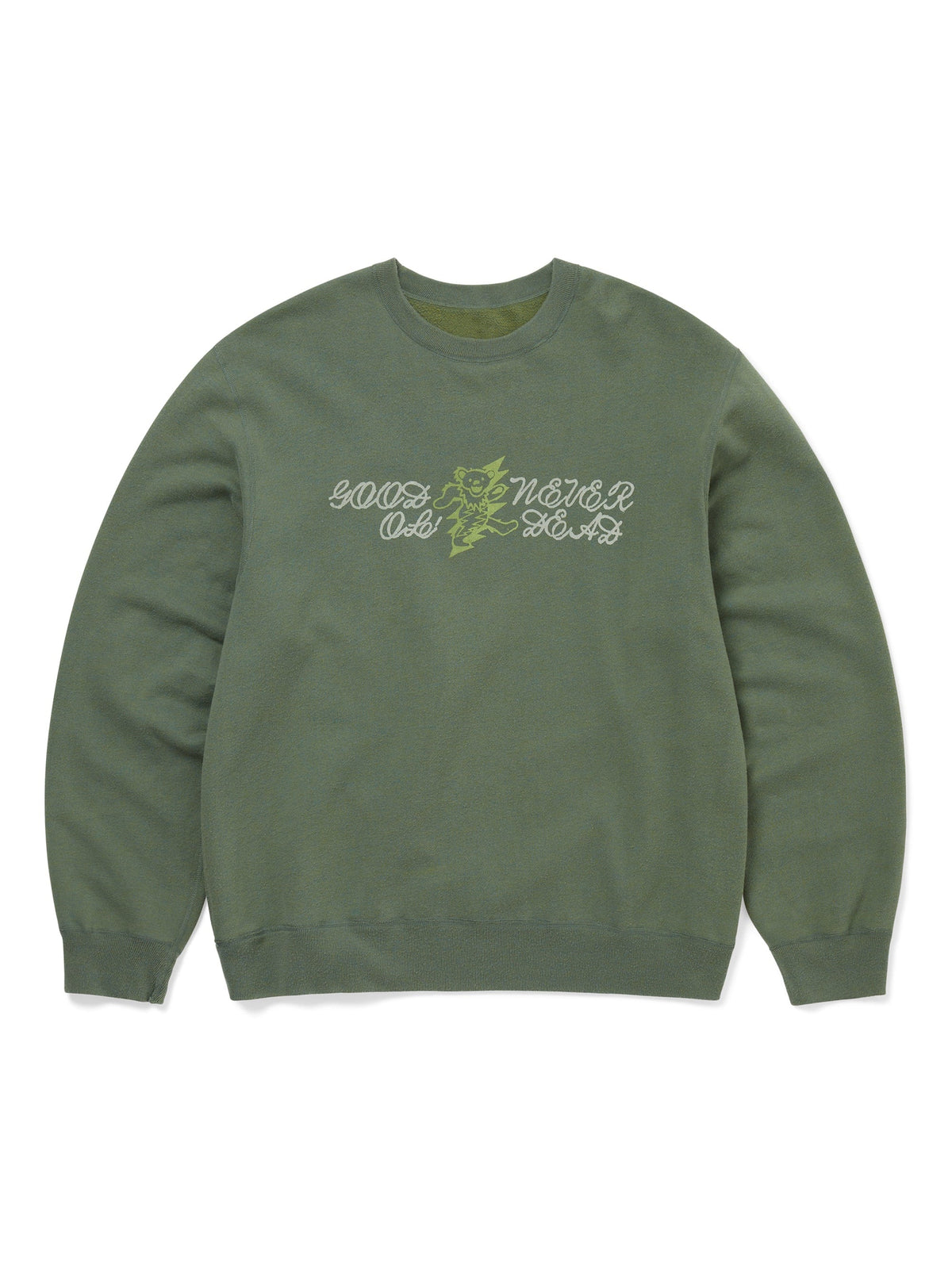 thisisneverthat - GD Iconography Reversible Crewneck (Heather Olive) product image 4 | TRAB K-Fashion Australia