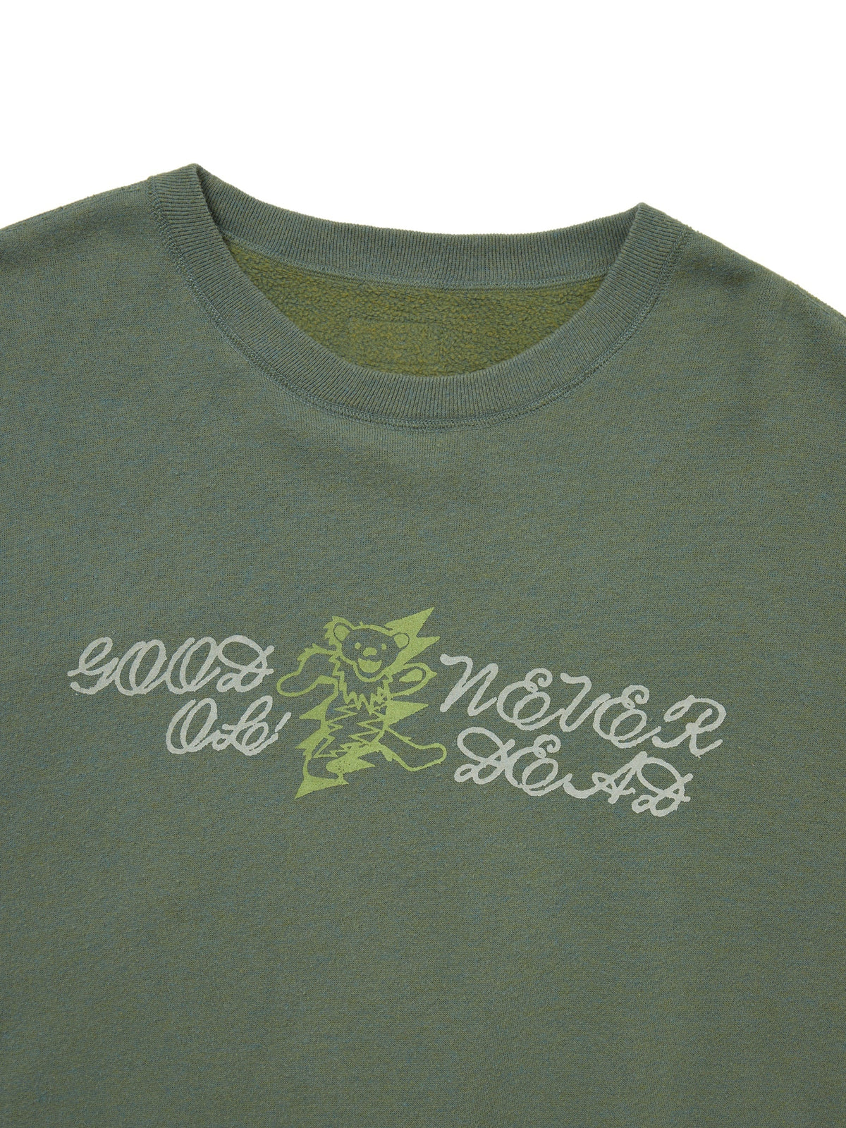 thisisneverthat - GD Iconography Reversible Crewneck (Heather Olive) product image 5 | TRAB K-Fashion Australia