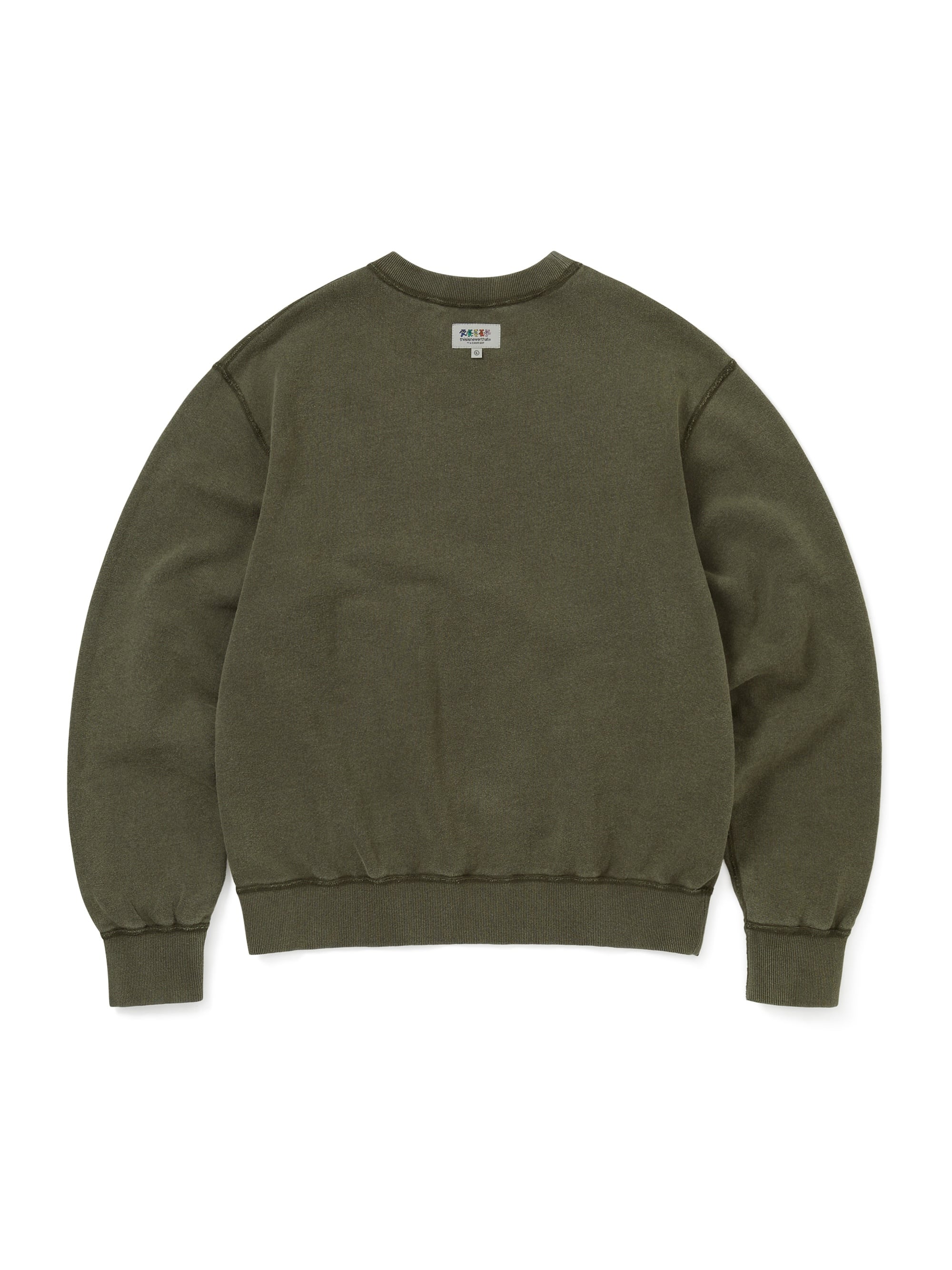 thisisneverthat - GD Iconography Reversible Crewneck (Heather Olive) product image 6 | TRAB K-Fashion Australia