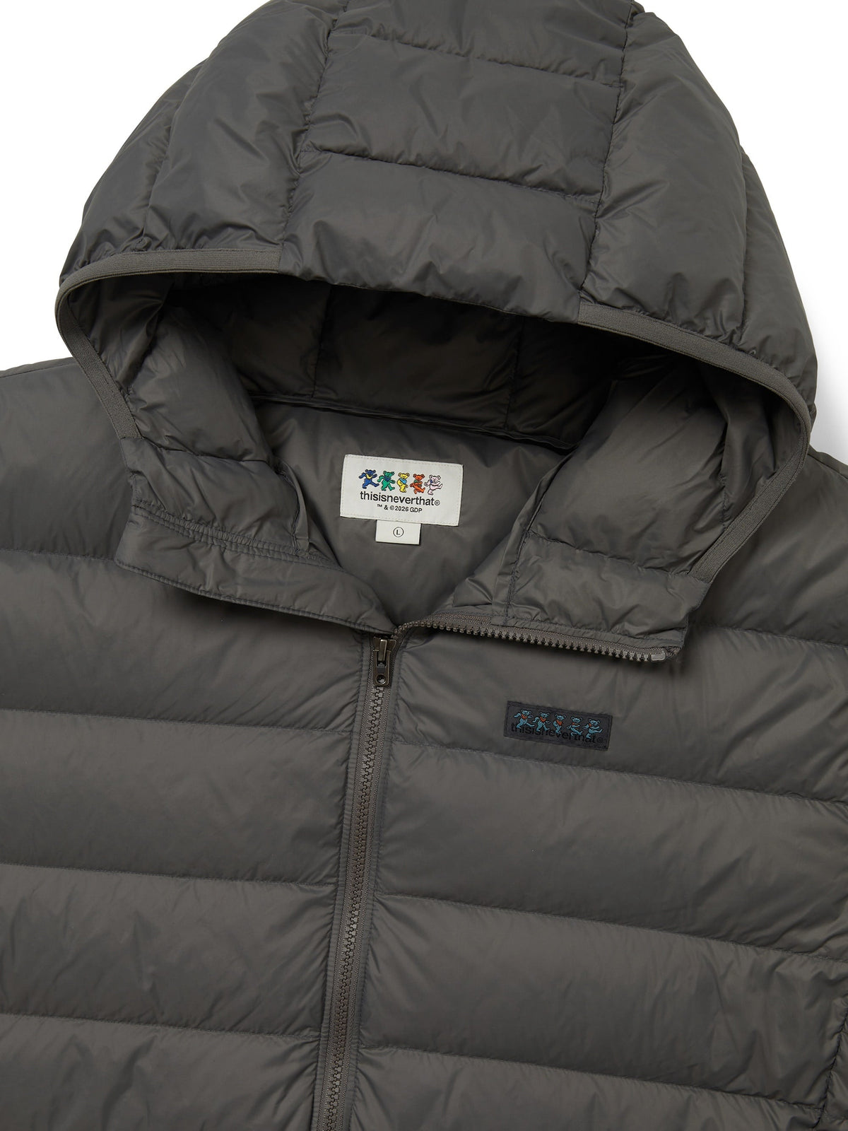 thisisneverthat - GD Light Down Jacket (Mud) product image 2 | TRAB K-Fashion Australia