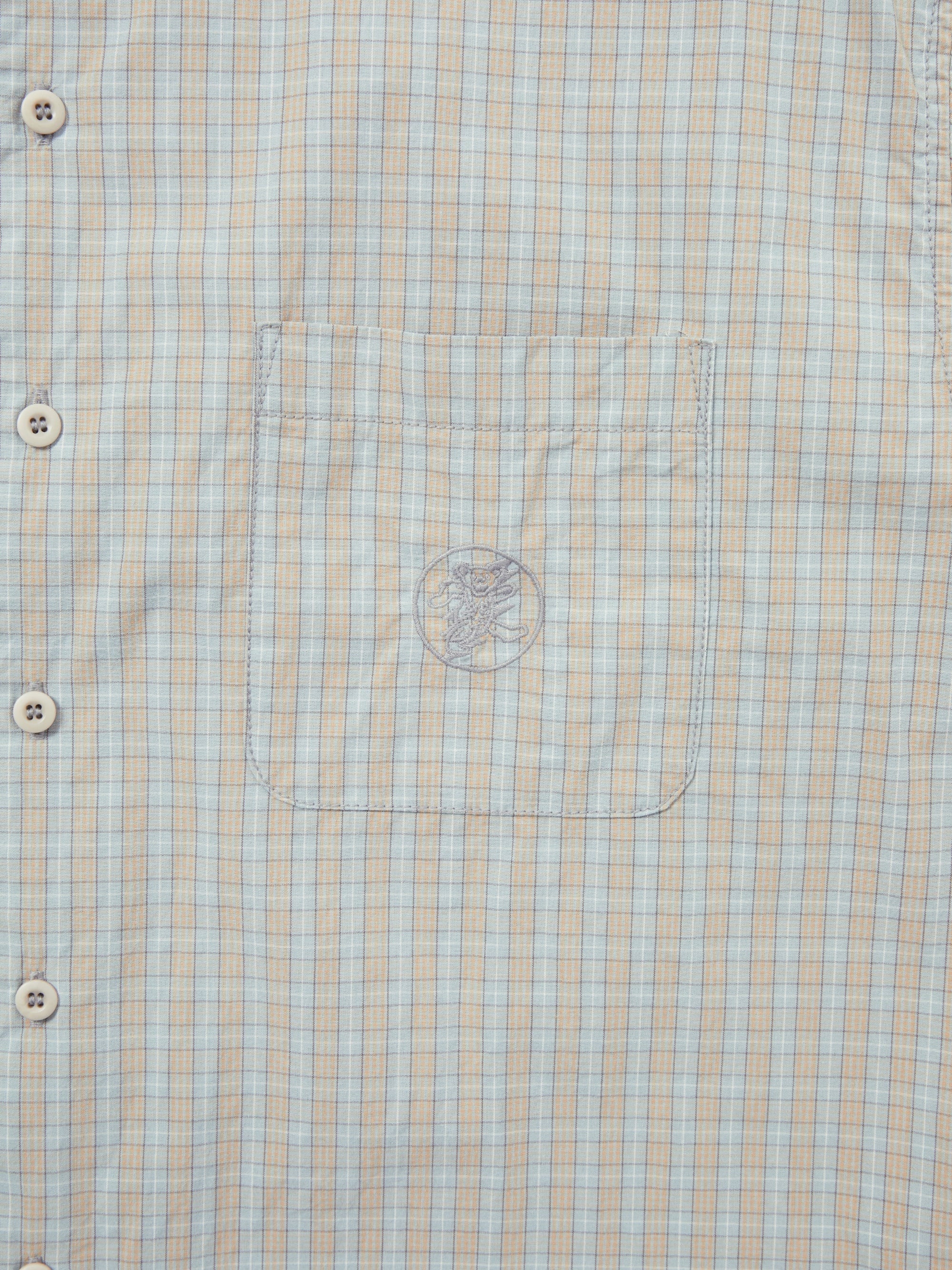 thisisneverthat - GD Lightning Bear Check Shirt (Light Blue) product image 3 | TRAB K-Fashion Australia