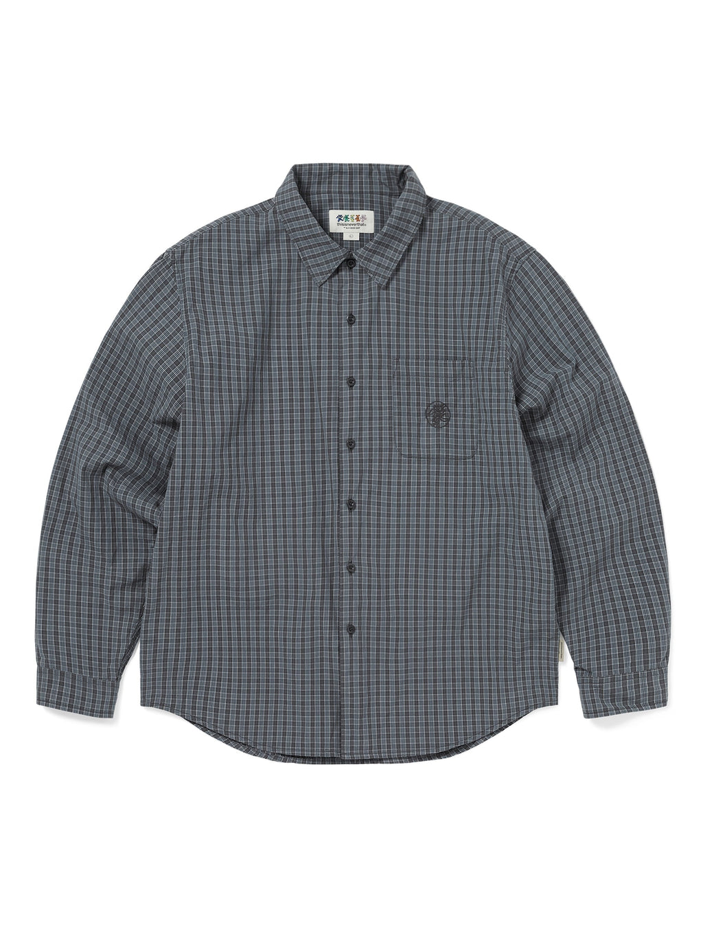 thisisneverthat - GD Lightning Bear Check Shirt (Light Black) product image 1 | TRAB K-Fashion Australia