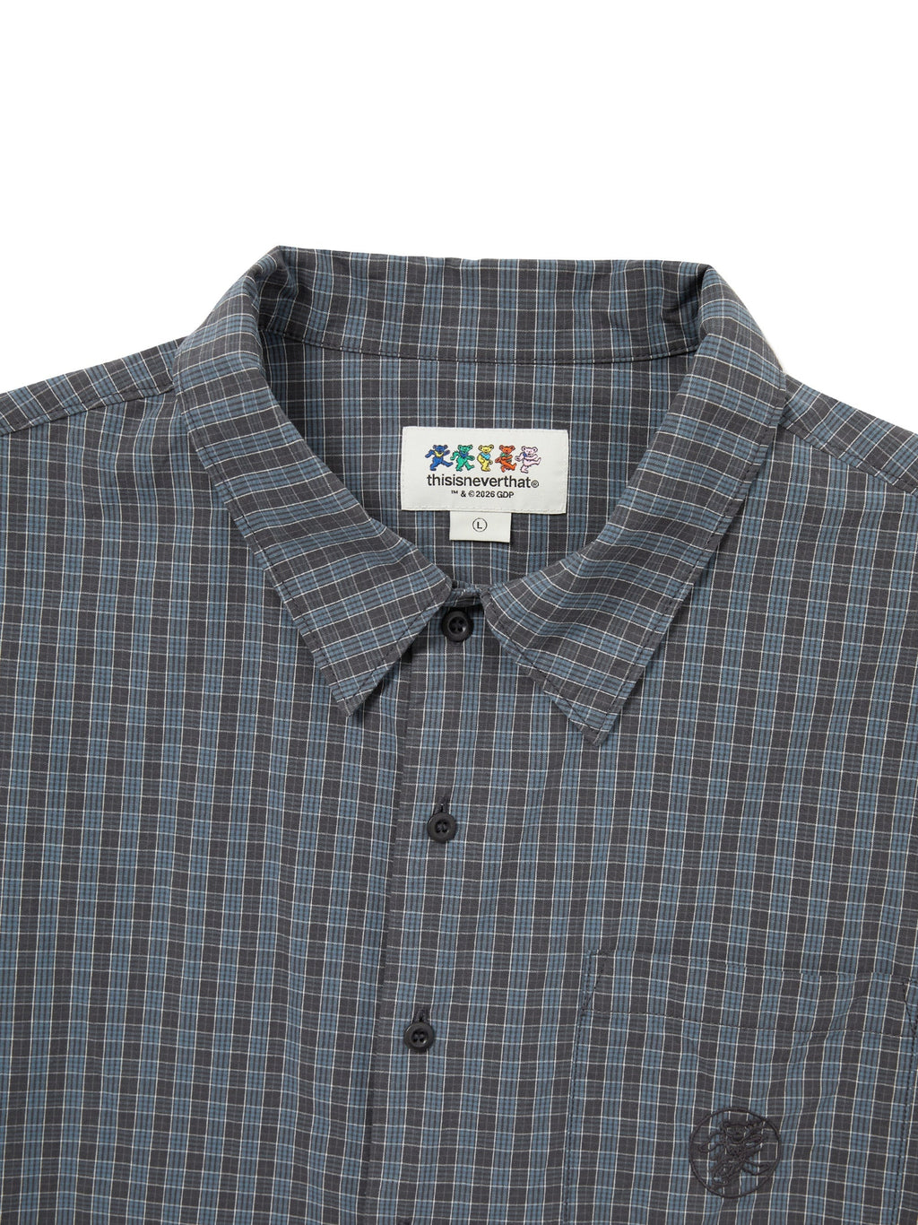 thisisneverthat - GD Lightning Bear Check Shirt (Off Black) product image 2 | TRAB K-Fashion Australia