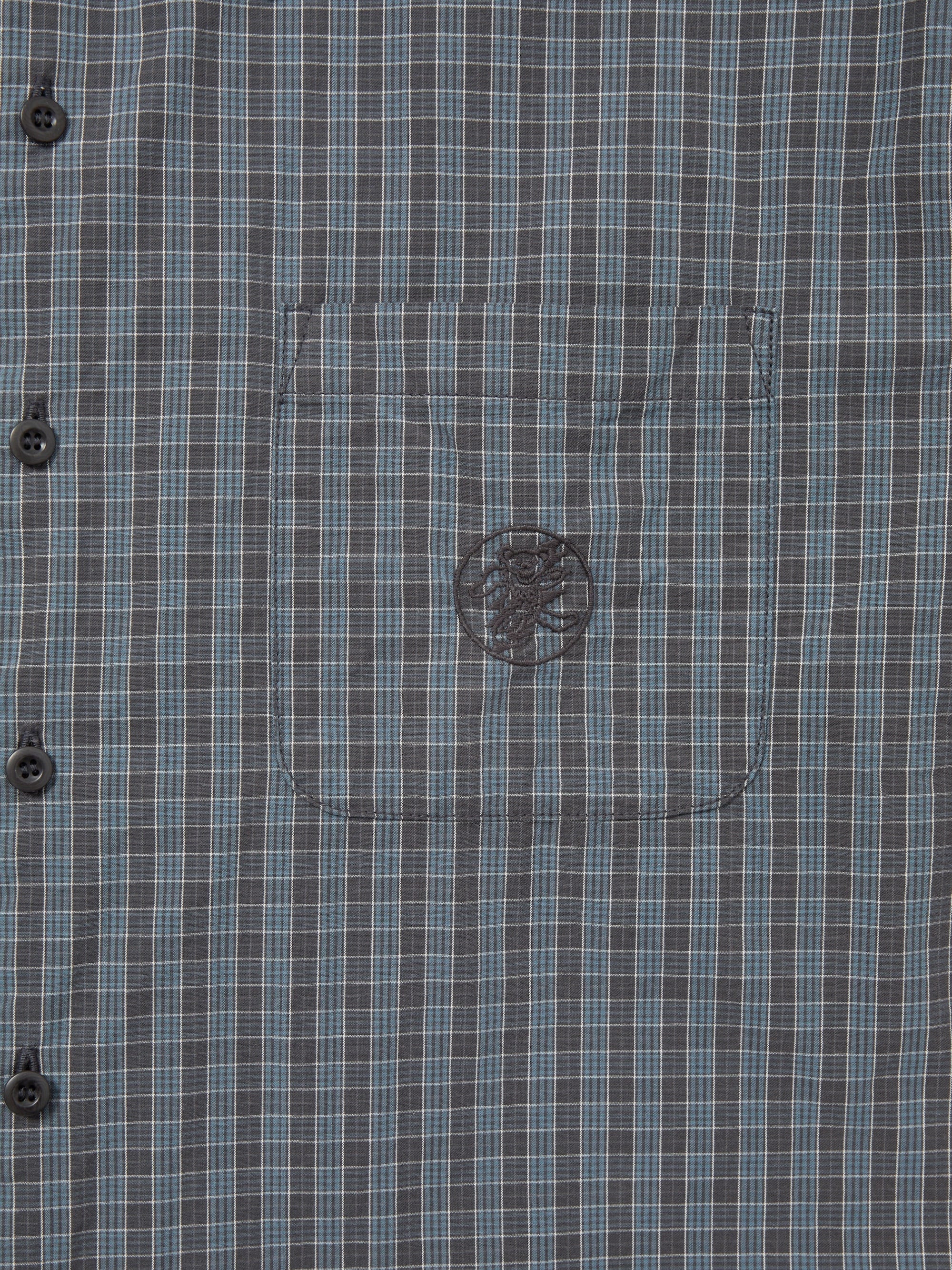 thisisneverthat - GD Lightning Bear Check Shirt (Light Black) product image 3 | TRAB K-Fashion Australia