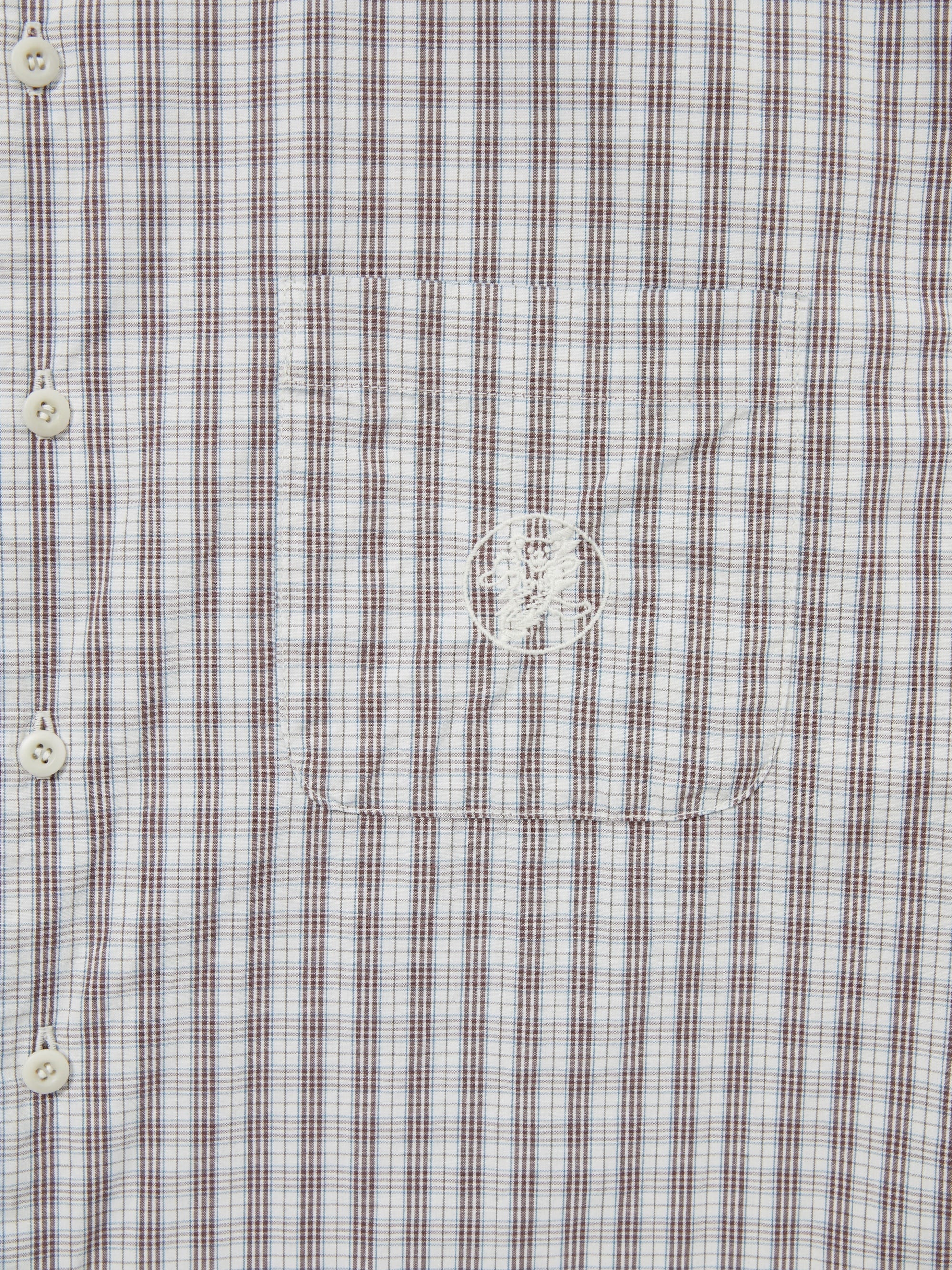 thisisneverthat - GD Lightning Bear Check Shirt (Off White) product image 3 | TRAB K-Fashion Australia
