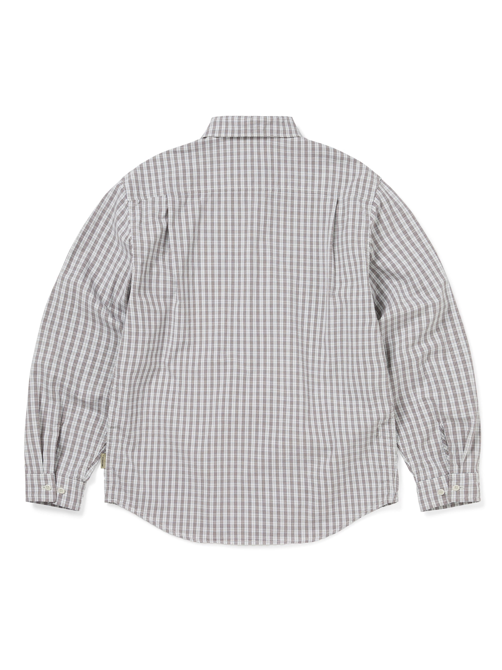 thisisneverthat - GD Lightning Bear Check Shirt (Light White) product image 4 | TRAB K-Fashion Australia
