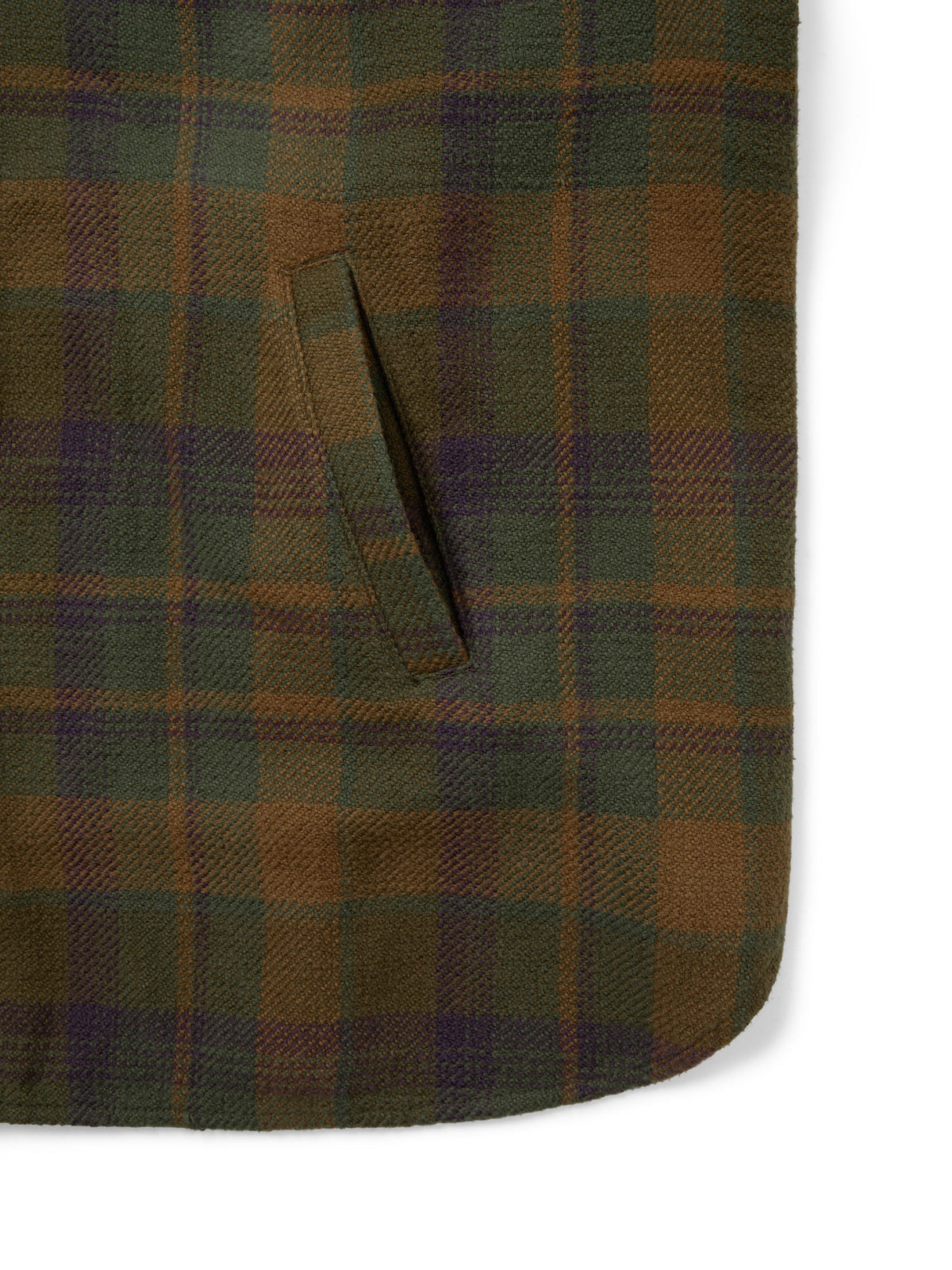 thisisneverthat - GD Lightning Bear Hooded Plaid Shirt (Olive) product image 3 | TRAB K-Fashion Australia