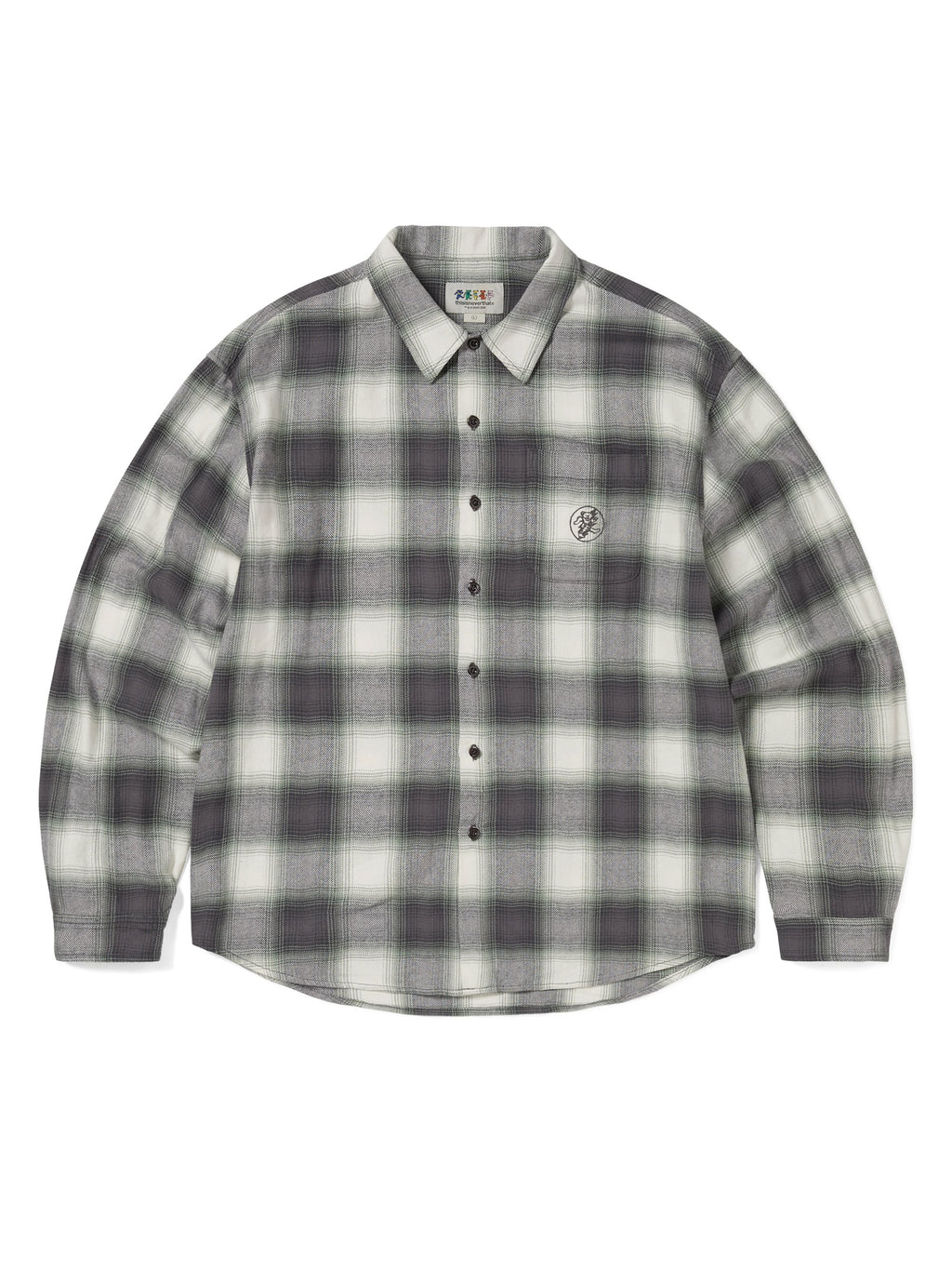 thisisneverthat - GD Lightning Bear Plaid Shirt (Purple) product image 1 | TRAB K-Fashion Australia