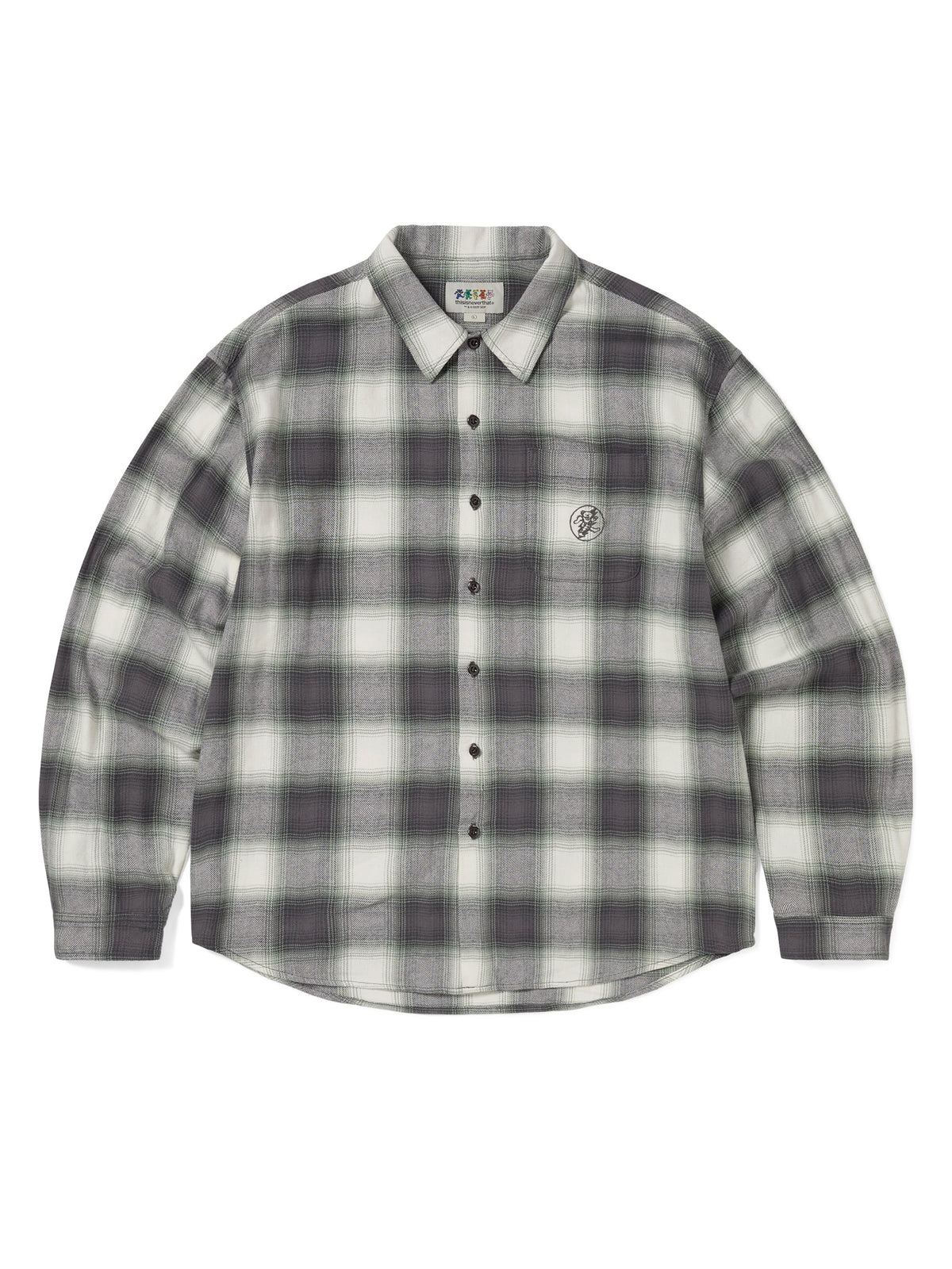 thisisneverthat - GD Lightning Bear Plaid Shirt (Purple) product image 1 | TRAB K-Fashion Australia