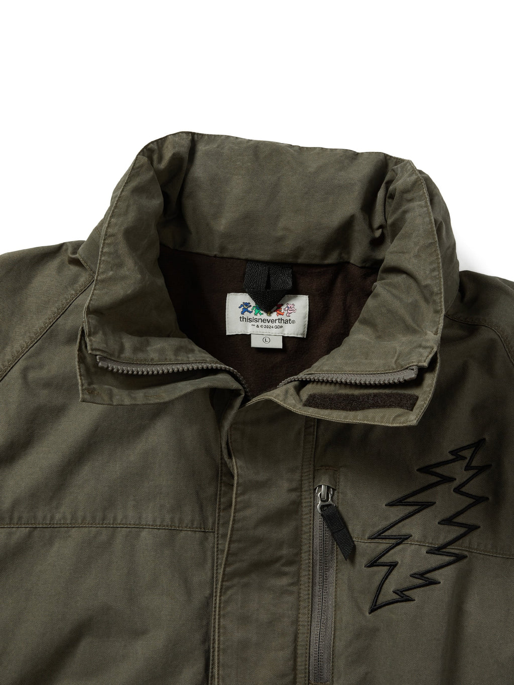 thisisneverthat - GD Lightning Bear Wind Jacket (Khaki) product image 5 | TRAB K-Fashion Australia