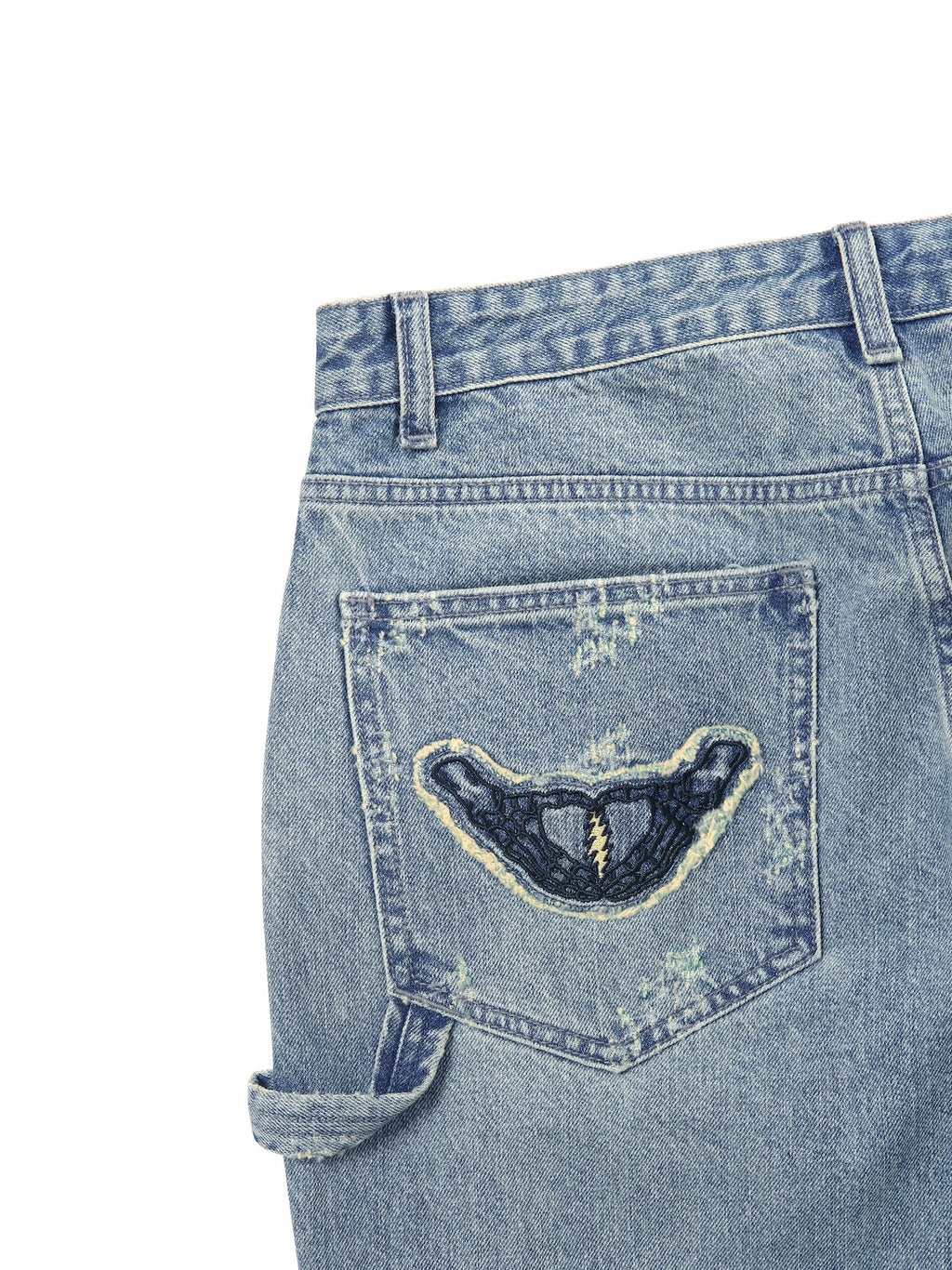 thisisneverthat - GD Lightning Denim Carpenter Pant Washed (Blue) product image 4 | TRAB K-Fashion Australia