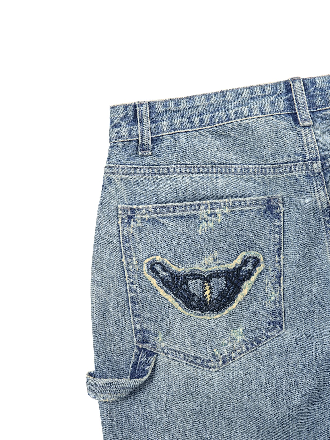 thisisneverthat - GD Lightning Denim Carpenter Pant Washed (Blue) product image 4 | TRAB K-Fashion Australia