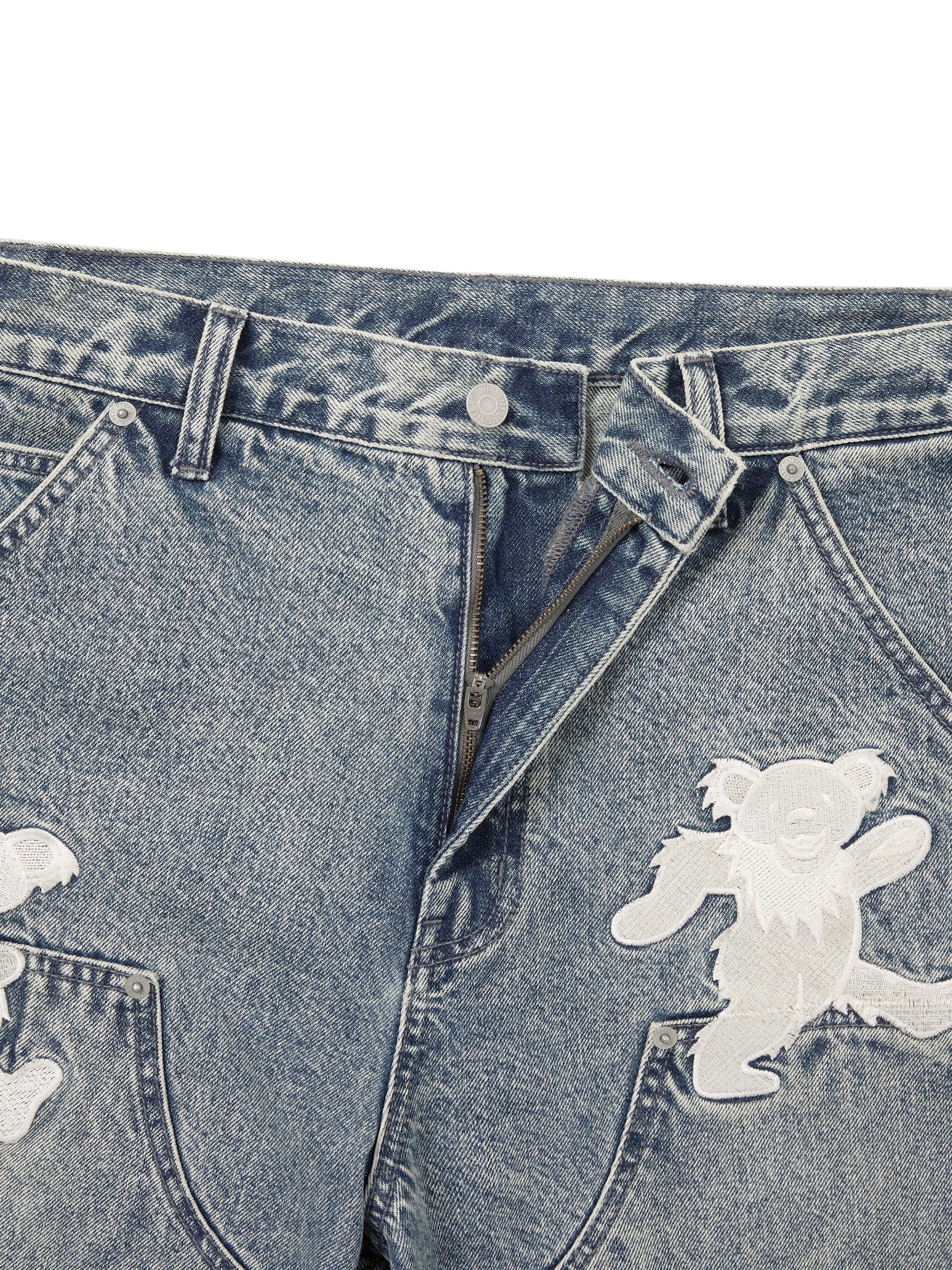 thisisneverthat - GD Lightning Double Knee Pant Washed (Blue) product image 2 | TRAB K-Fashion Australia