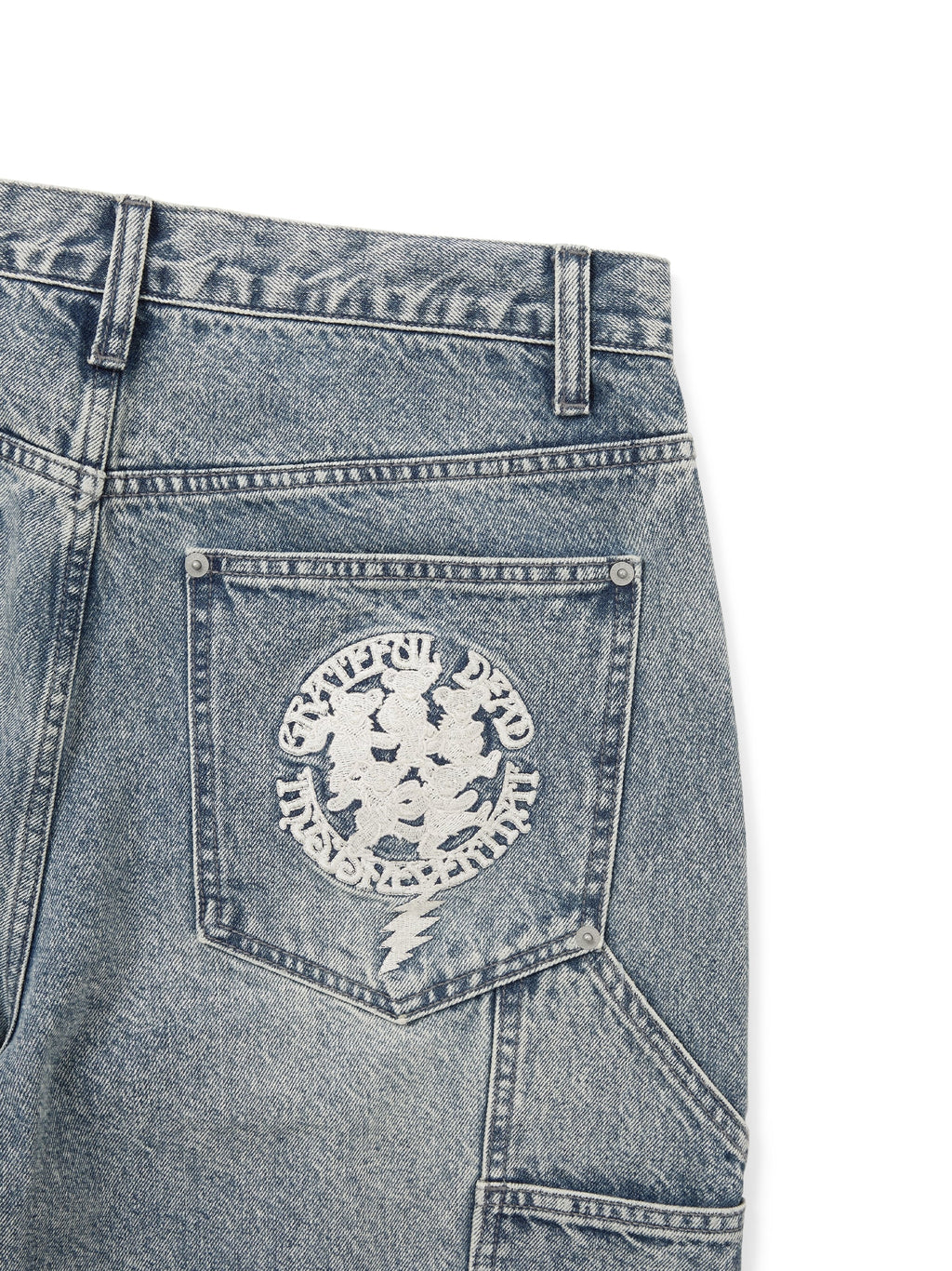 thisisneverthat - GD Lightning Double Knee Pant Washed (Blue) product image 3 | TRAB K-Fashion Australia
