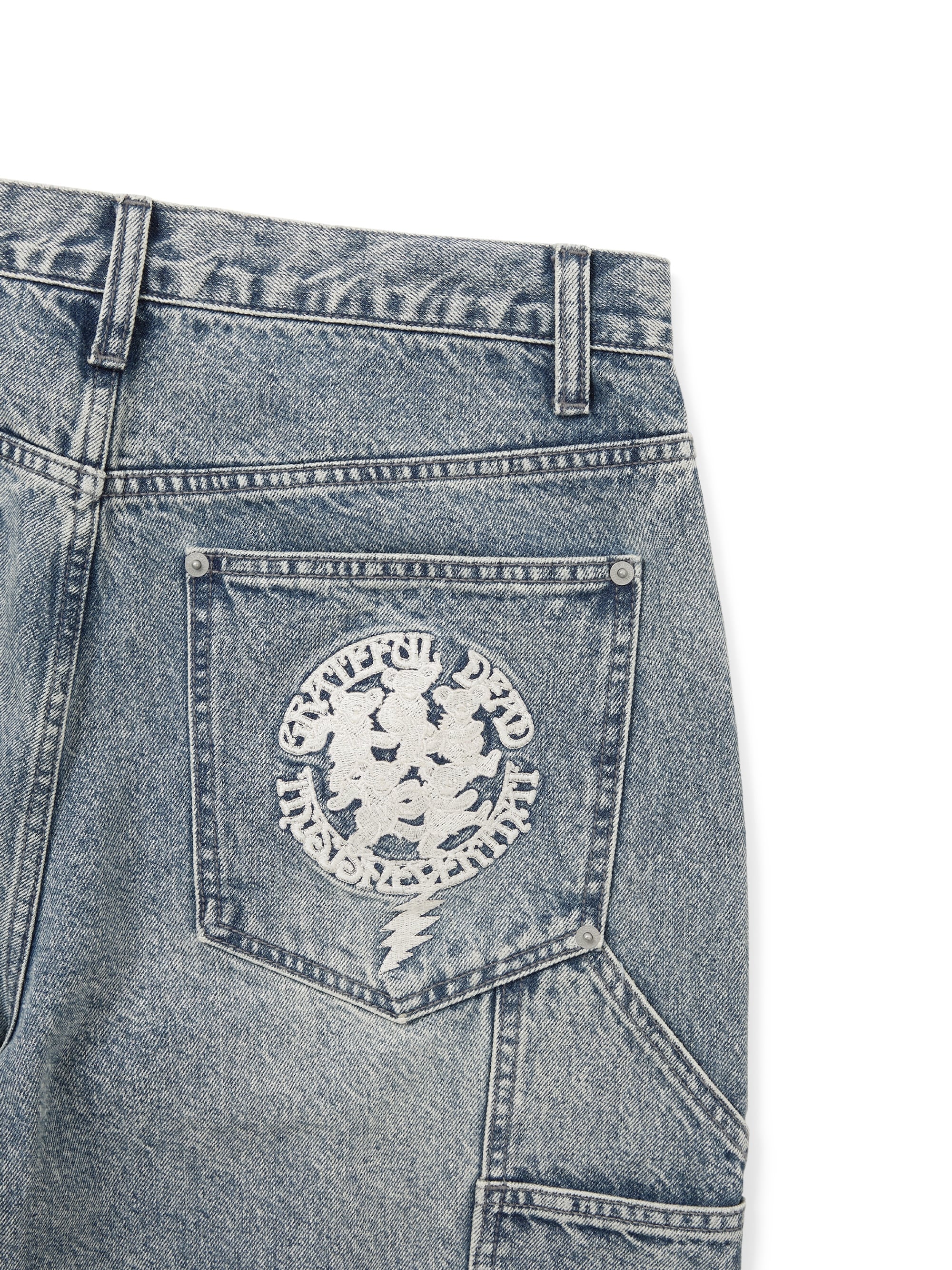 thisisneverthat - GD Lightning Double Knee Pant Washed (Blue) product image 3 | TRAB K-Fashion Australia