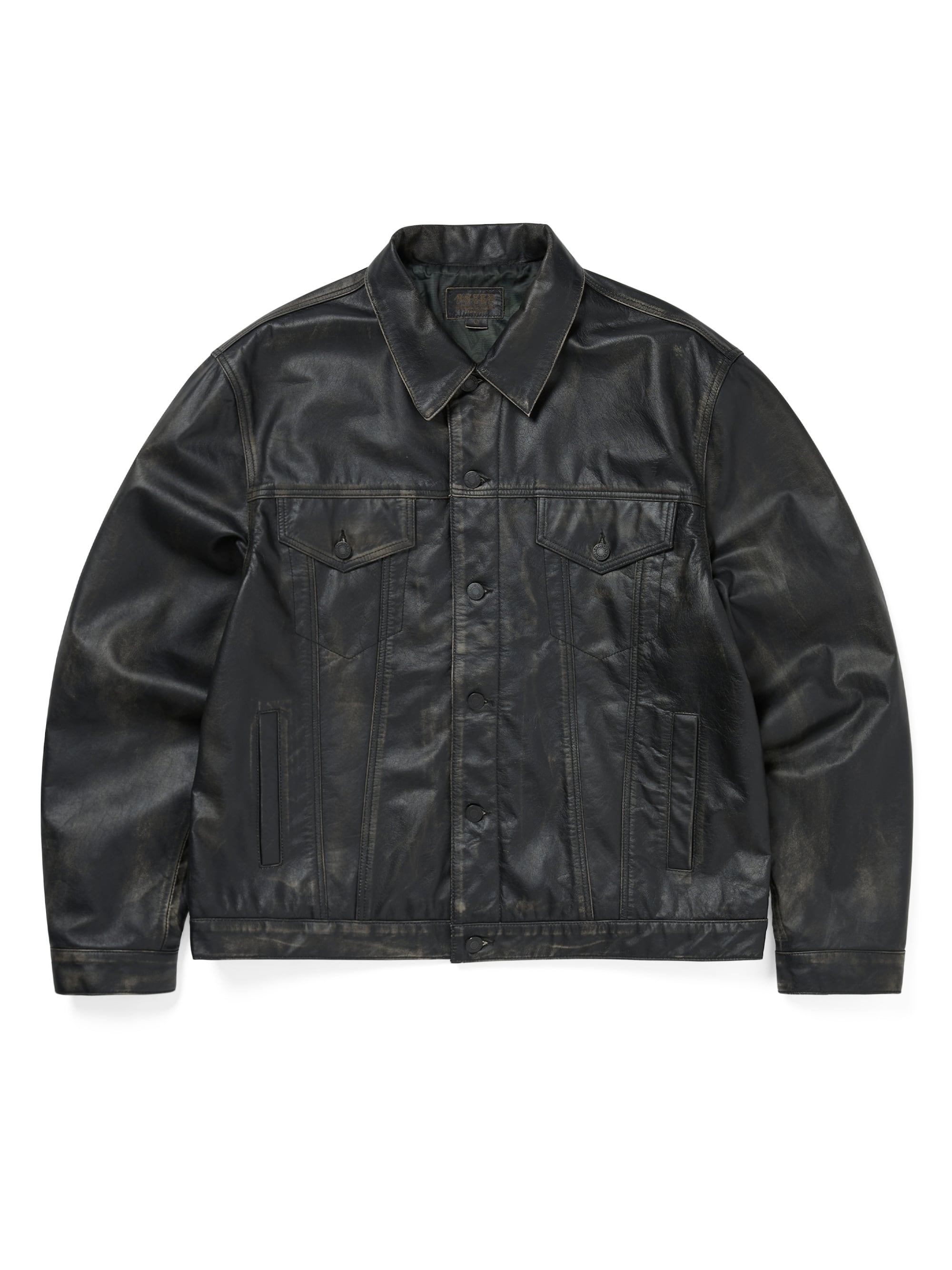 thisisneverthat - GD Lightning Leather Jacket Olive (navy) product image 1 | TRAB K-Fashion Australia